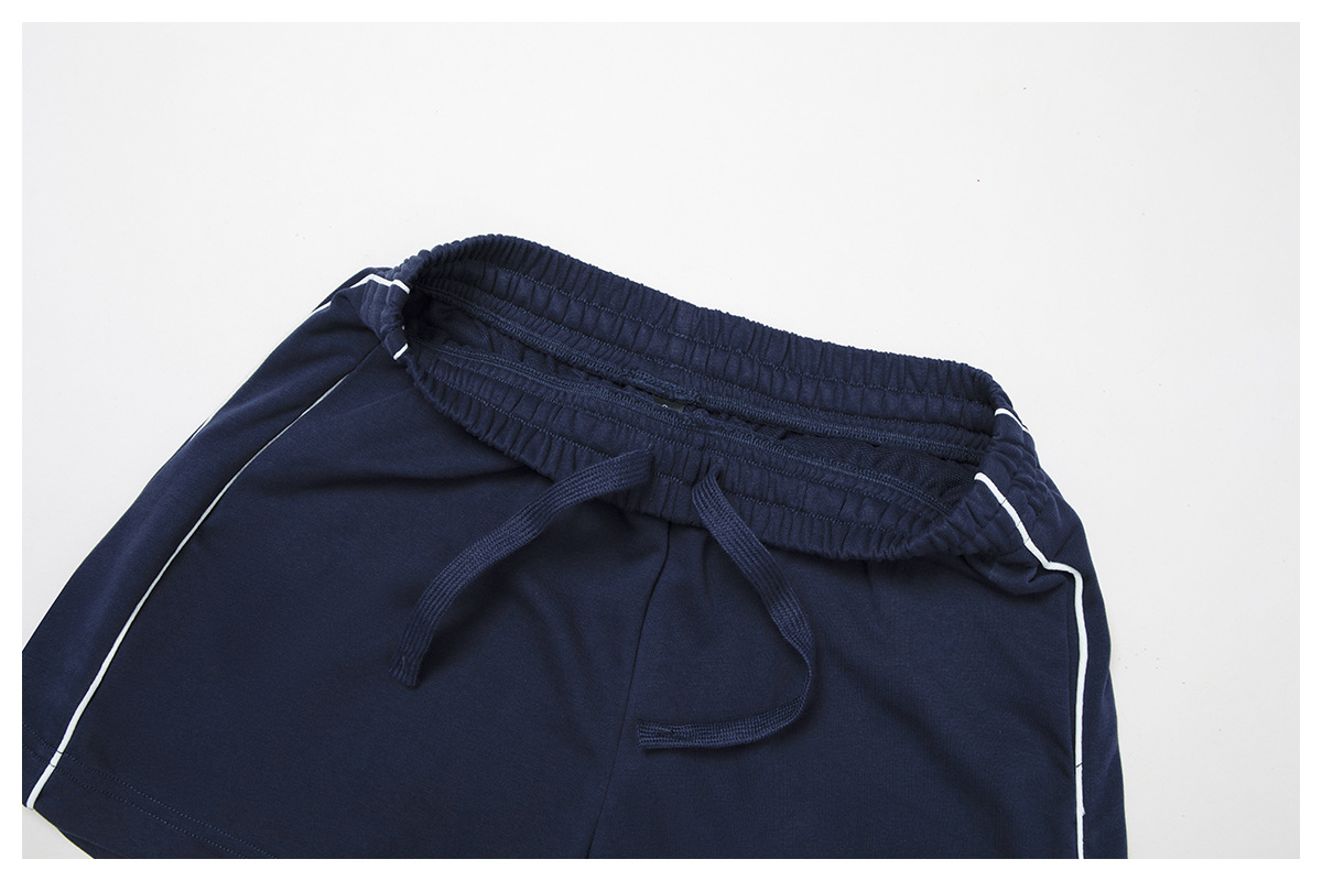 Loose Straight-Leg Pocket Sweatshorts 7028-2