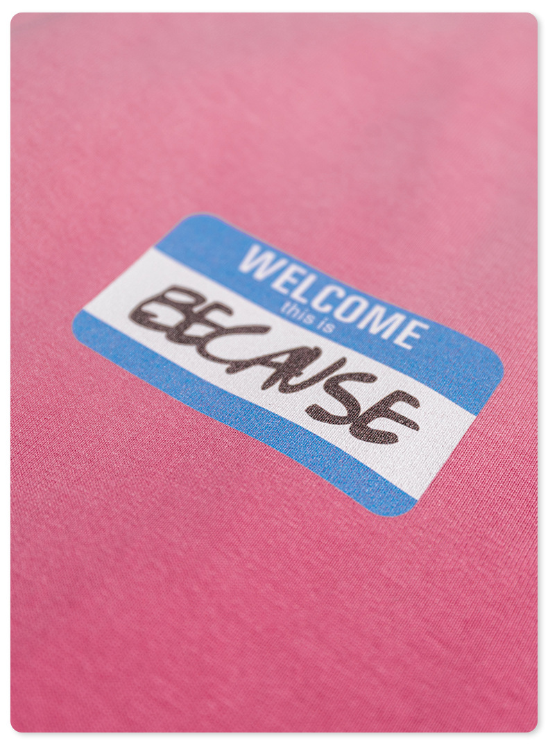 Gradient Letter Printed Long Sleeve T-Shirt BE6506