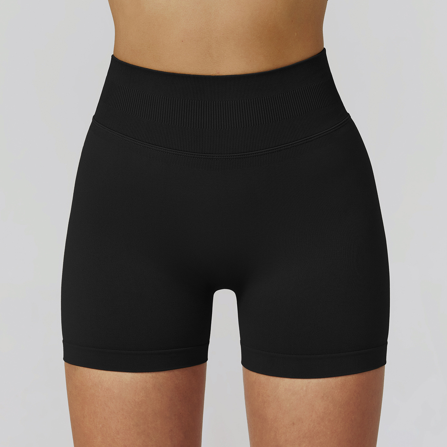 Seamless High-Waist Sports Shorts 7026