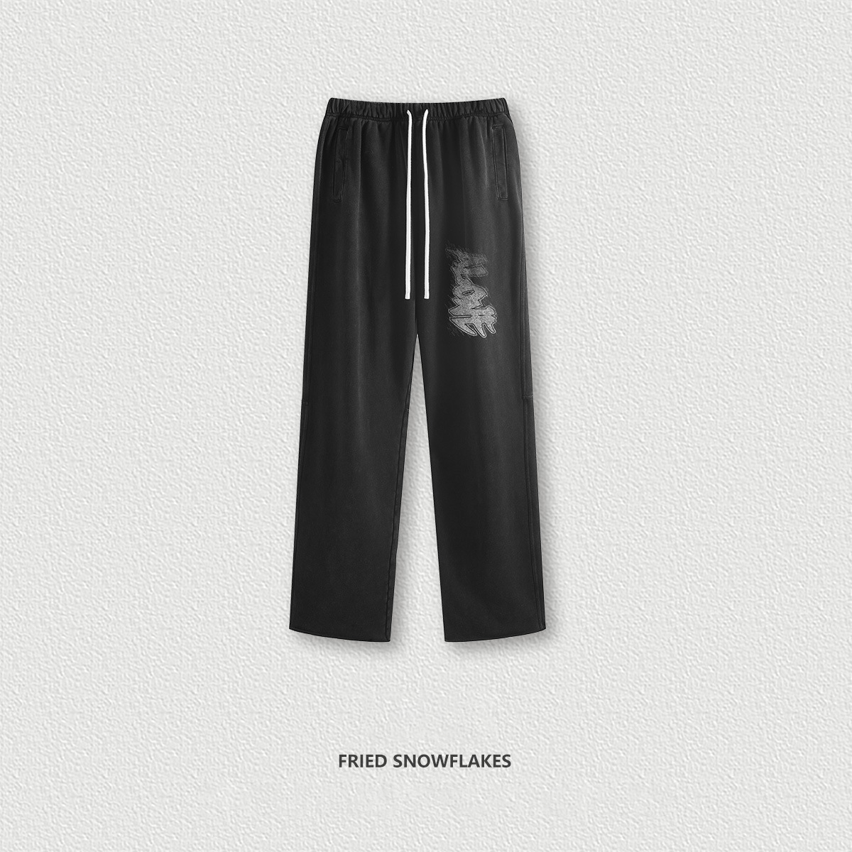 Gradient Graffiti Wide Leg Pants BE5731
