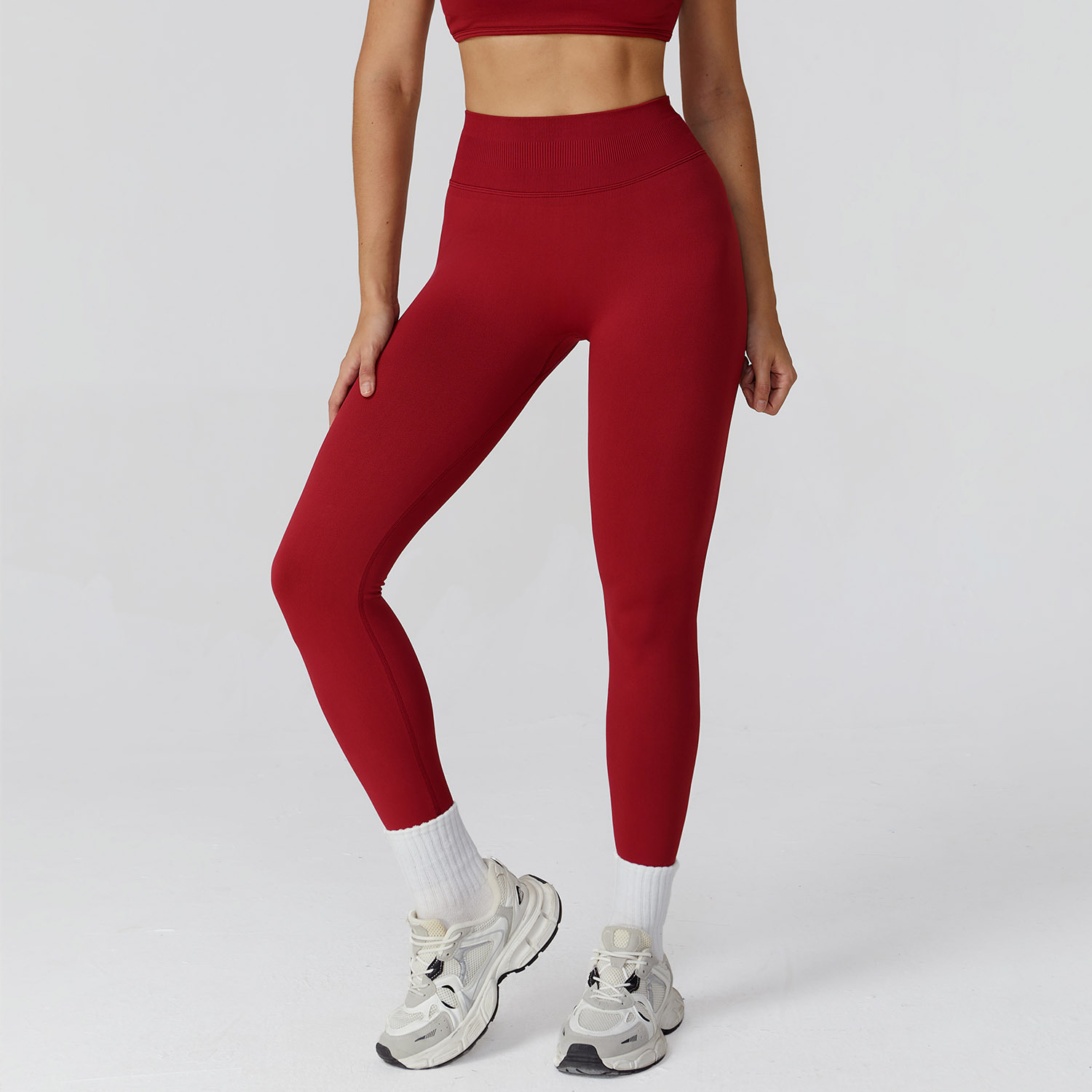 Seamless High-Waist Sports Pants 7026