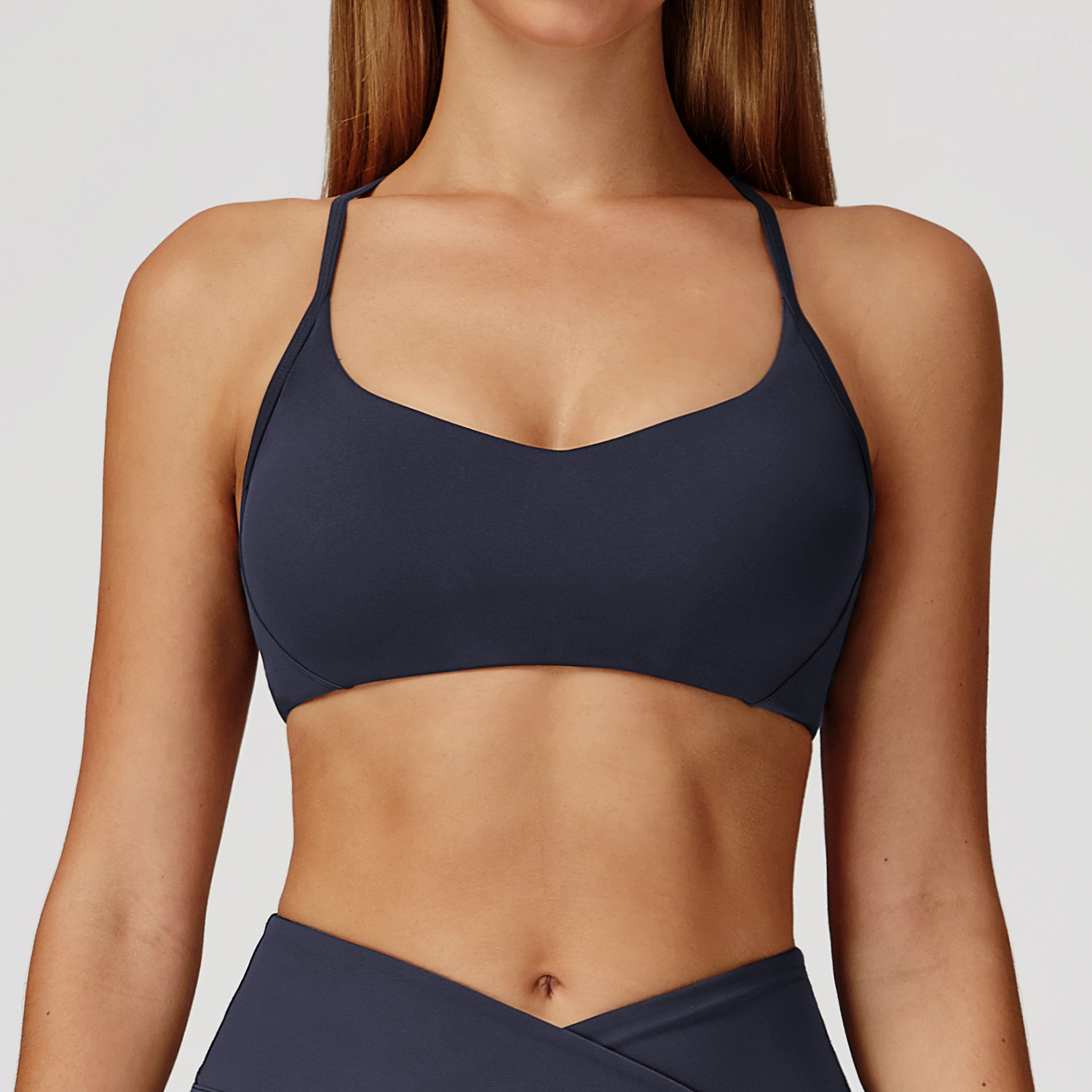 Y-Shaped Backless Yoga Bra 2043