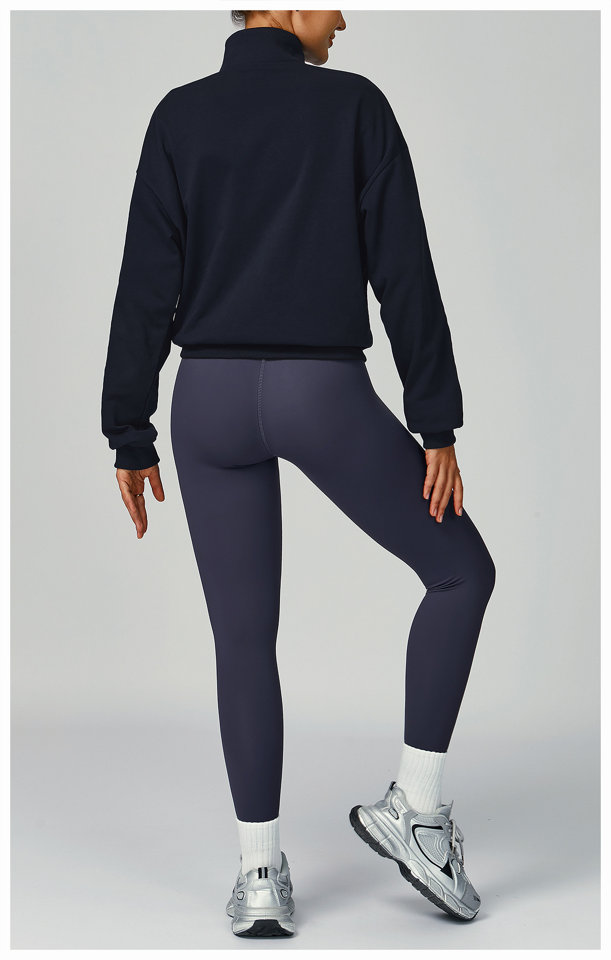 Loose Windproof Zipper Long-Sleeve Sweatshirt 2040
