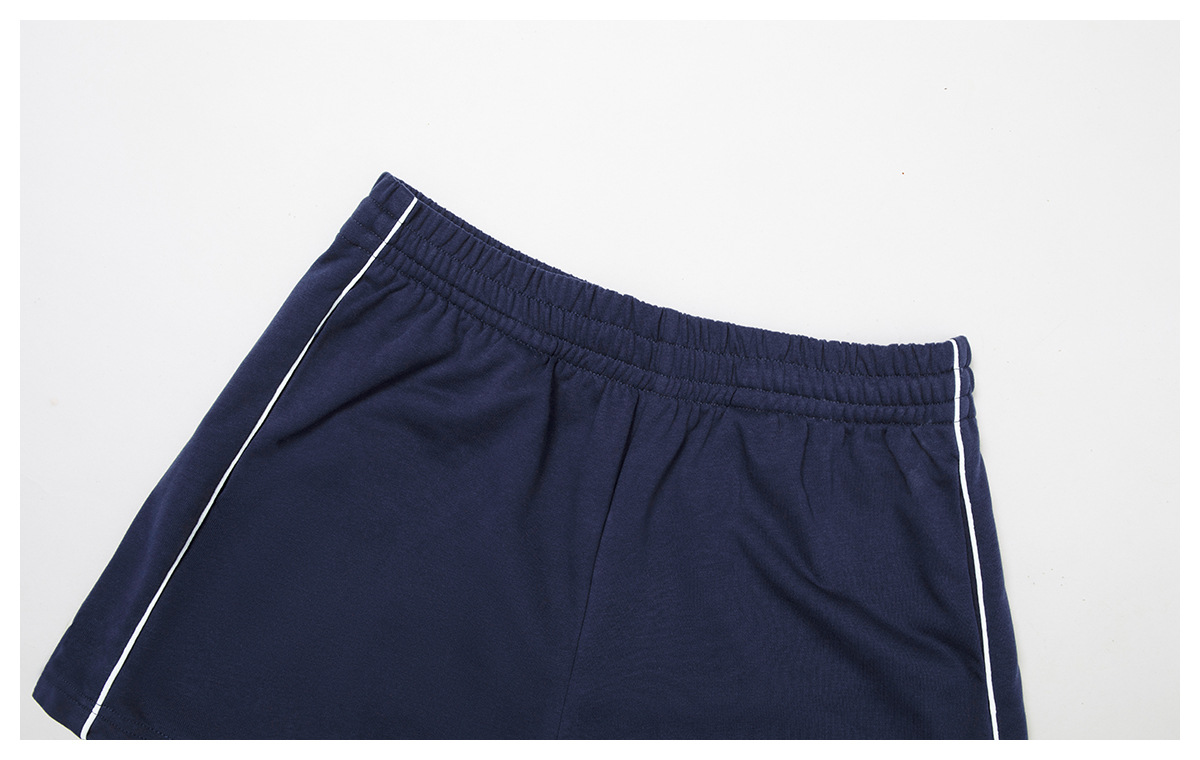 Loose Straight-Leg Pocket Sweatshorts 7028-2