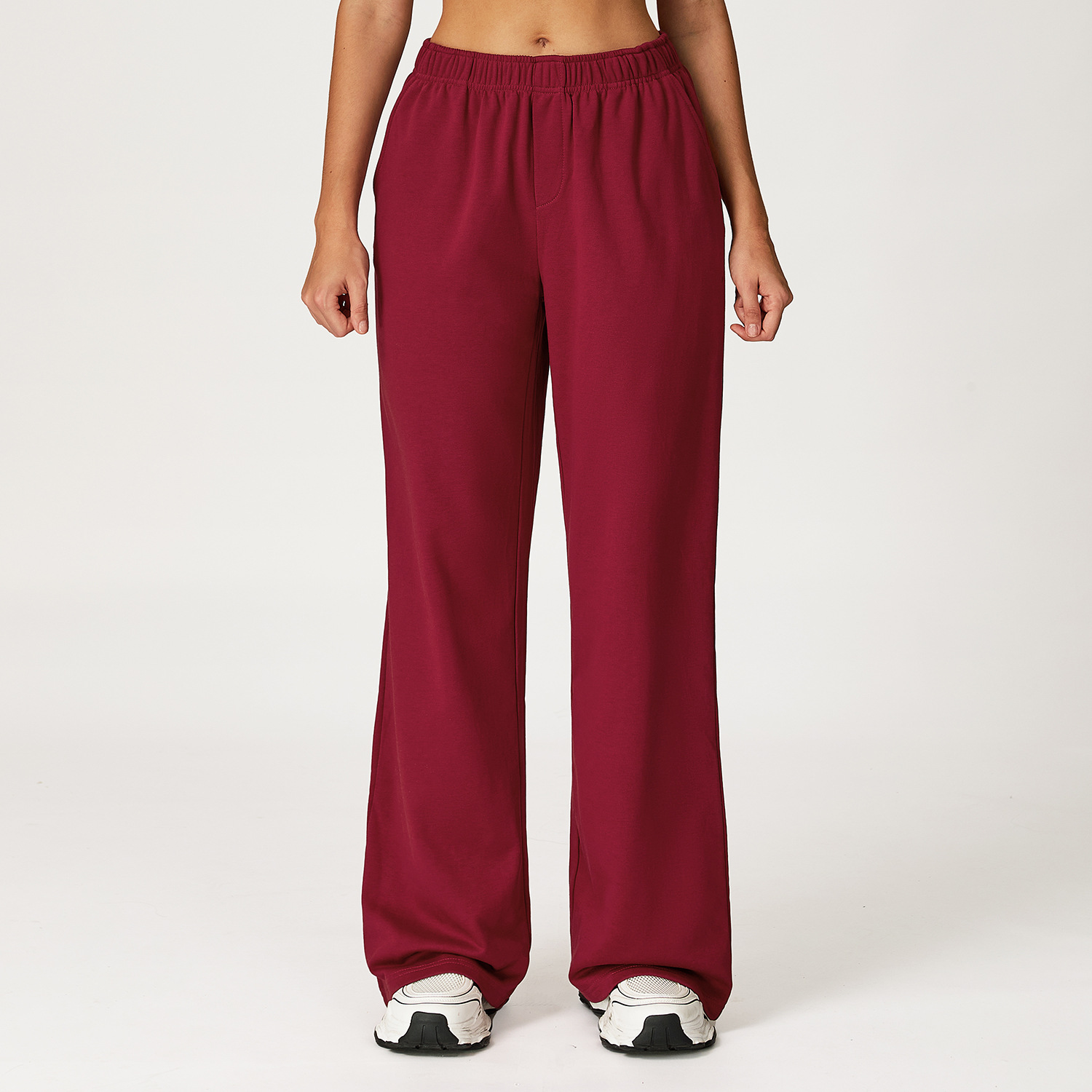 Straight-Leg Loose Sports Sweatpants 2044