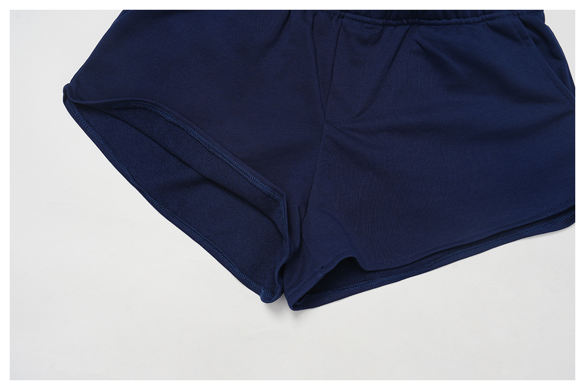 High-Waisted Straight-Leg Sweatshorts 2044