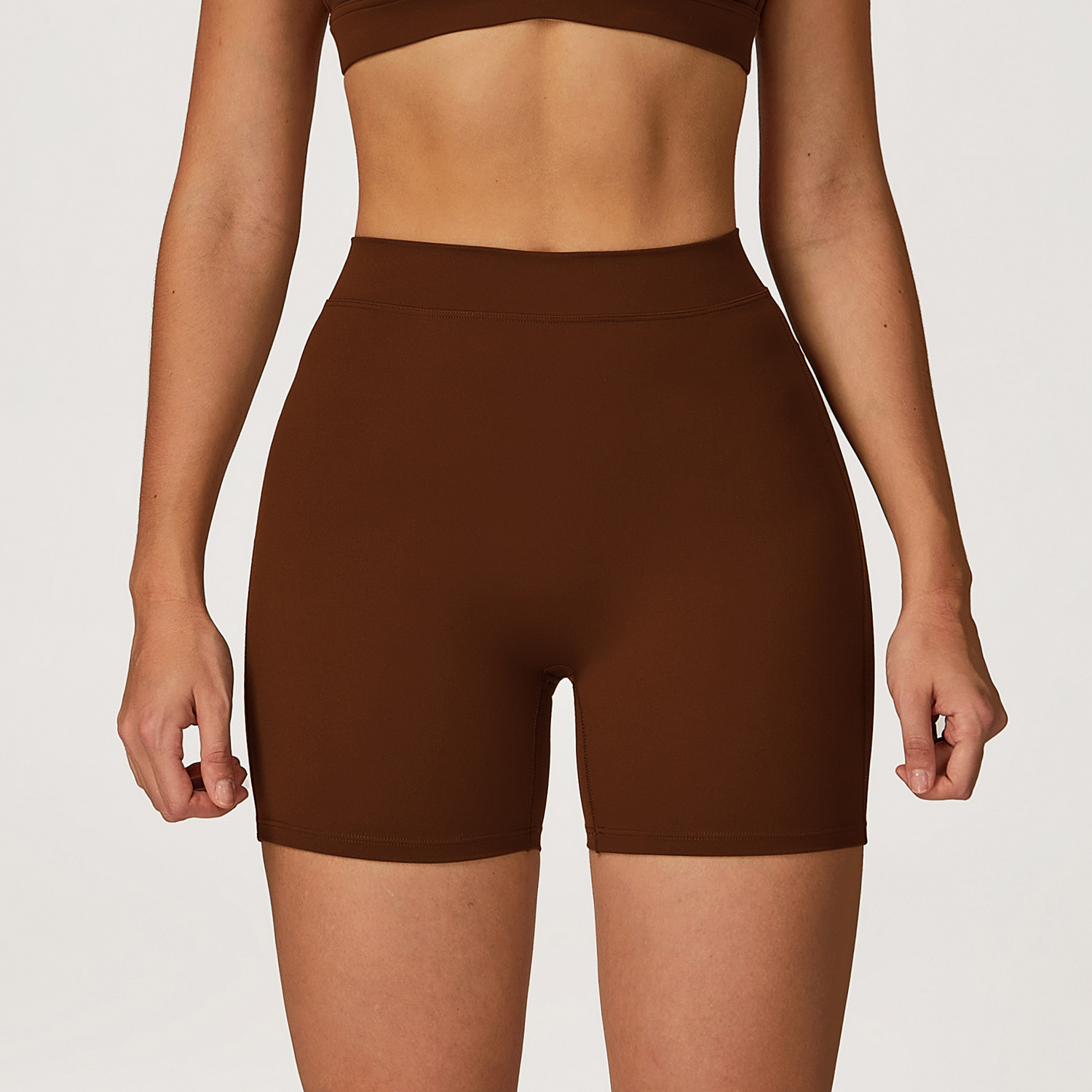 Fleece High Waist Butt Lifting Yoga Shorts 4507