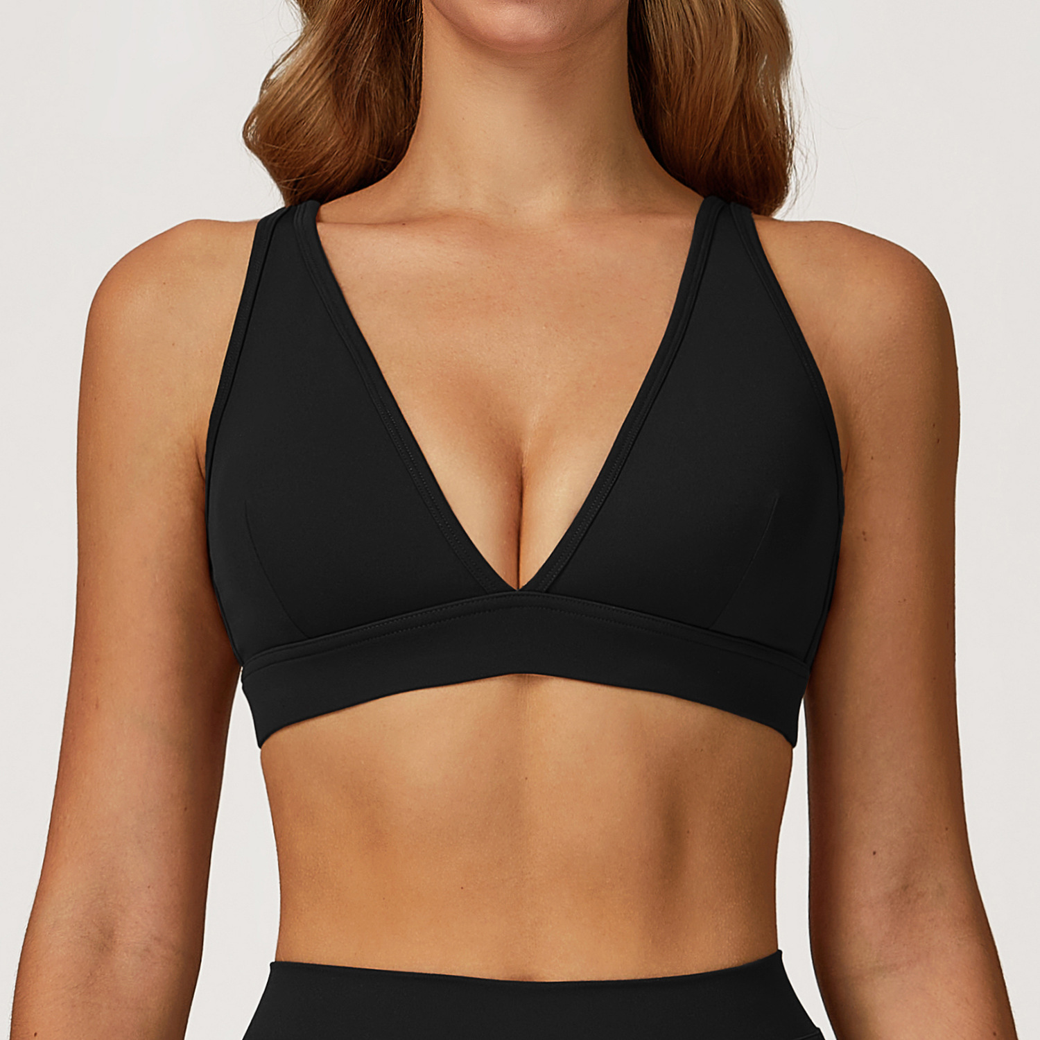 Fleece Sexy Back Quick Dry Yoga Bra 4507 