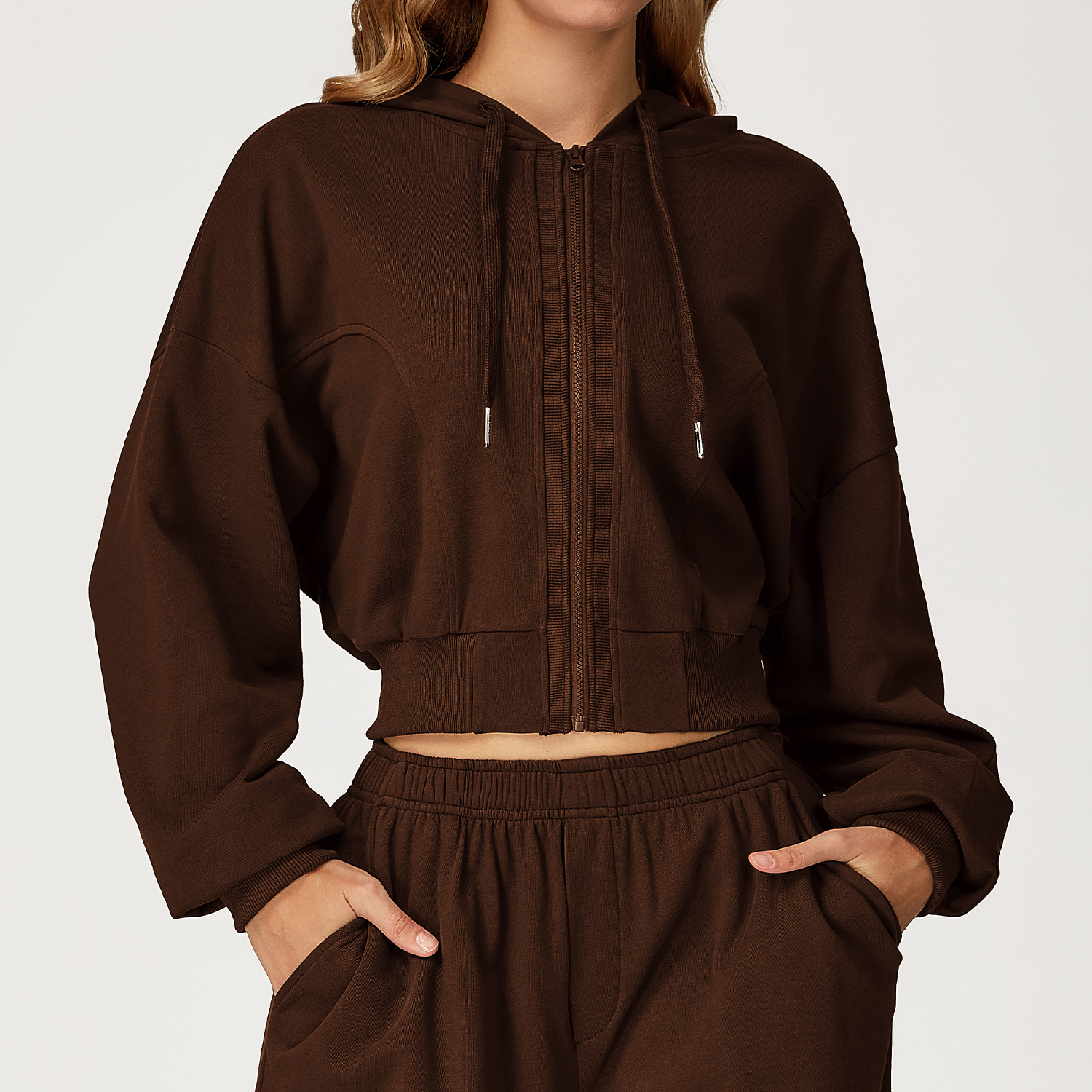 Hooded Zipper Windproof Sweatshirt 2044