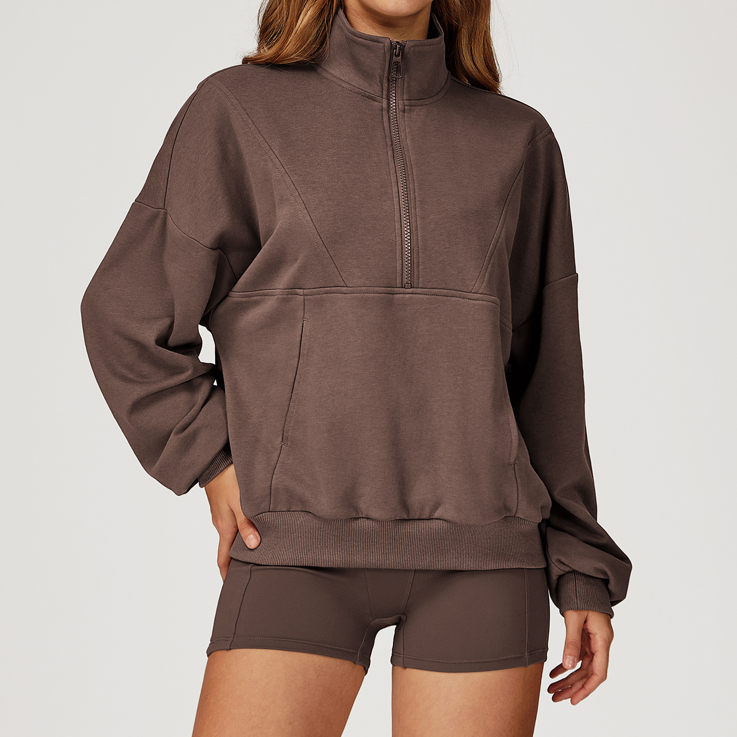 Zipper Windproof Sports Hoodie 4509