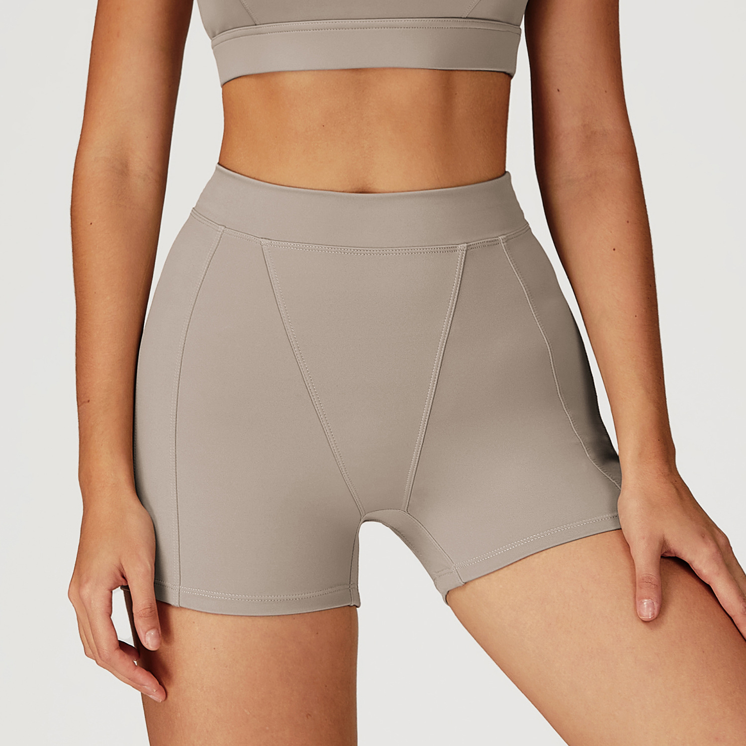 High Waist Tight Yoga Shorts 4509 
