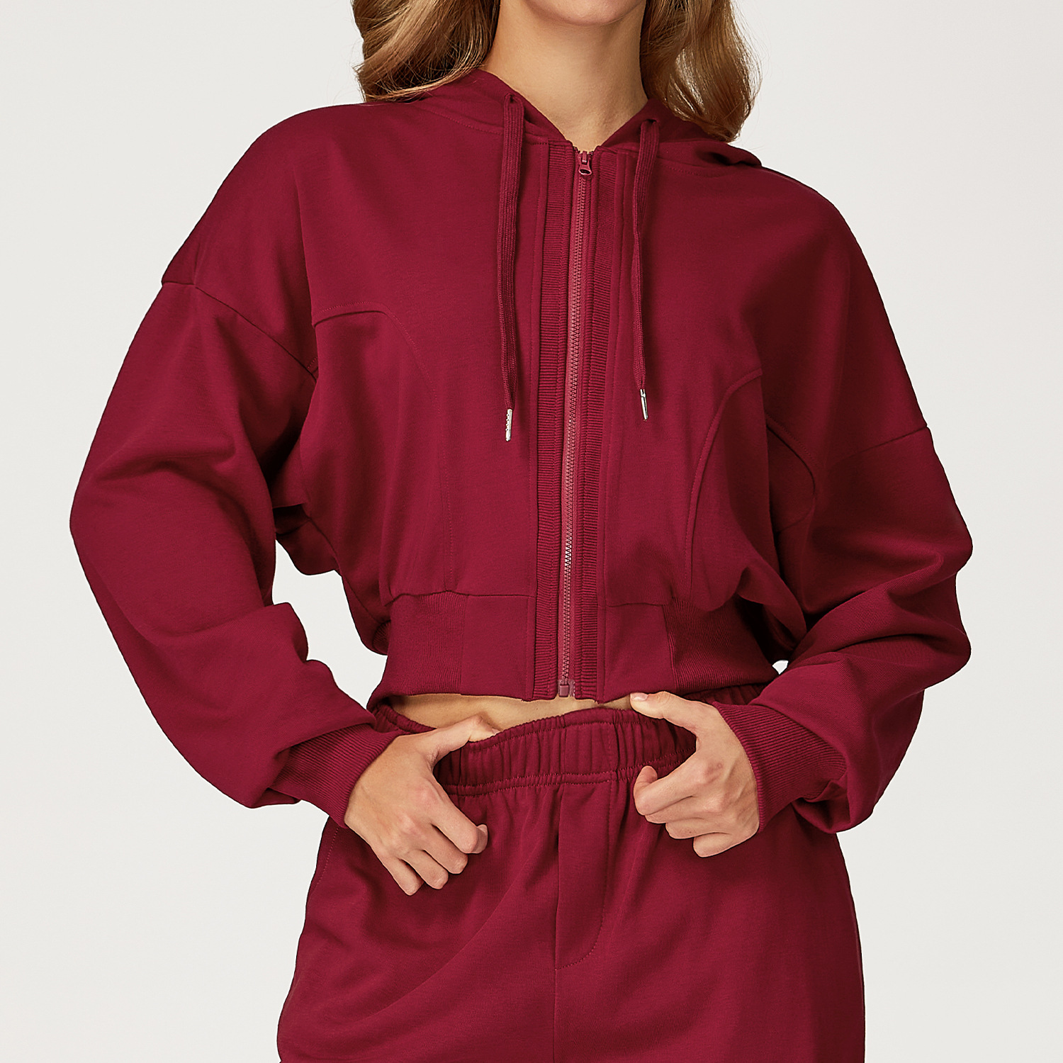 Hooded Zipper Windproof Sweatshirt 2044