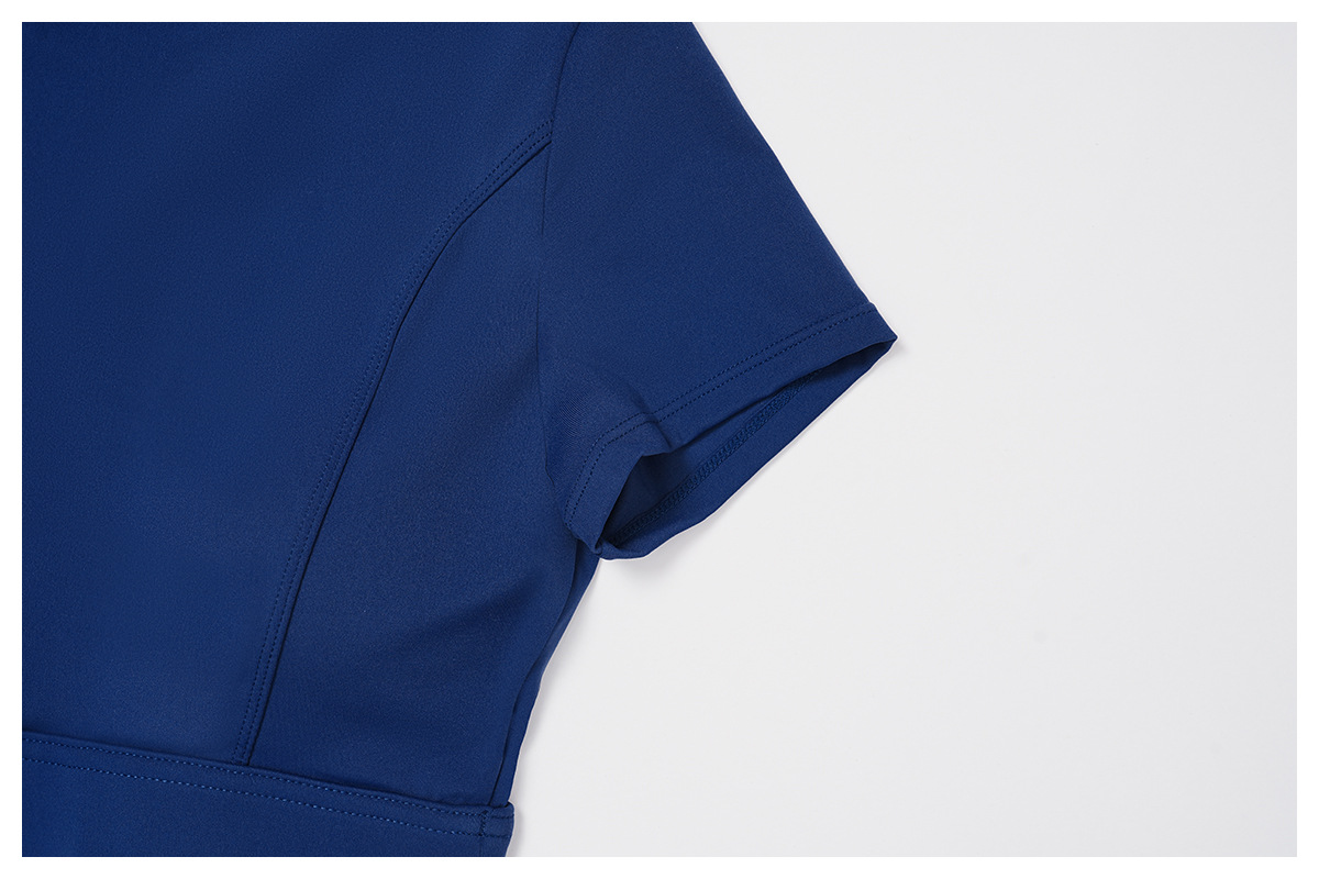 Shockproof Crew Neck Short Sleeve Yoga Top 4509