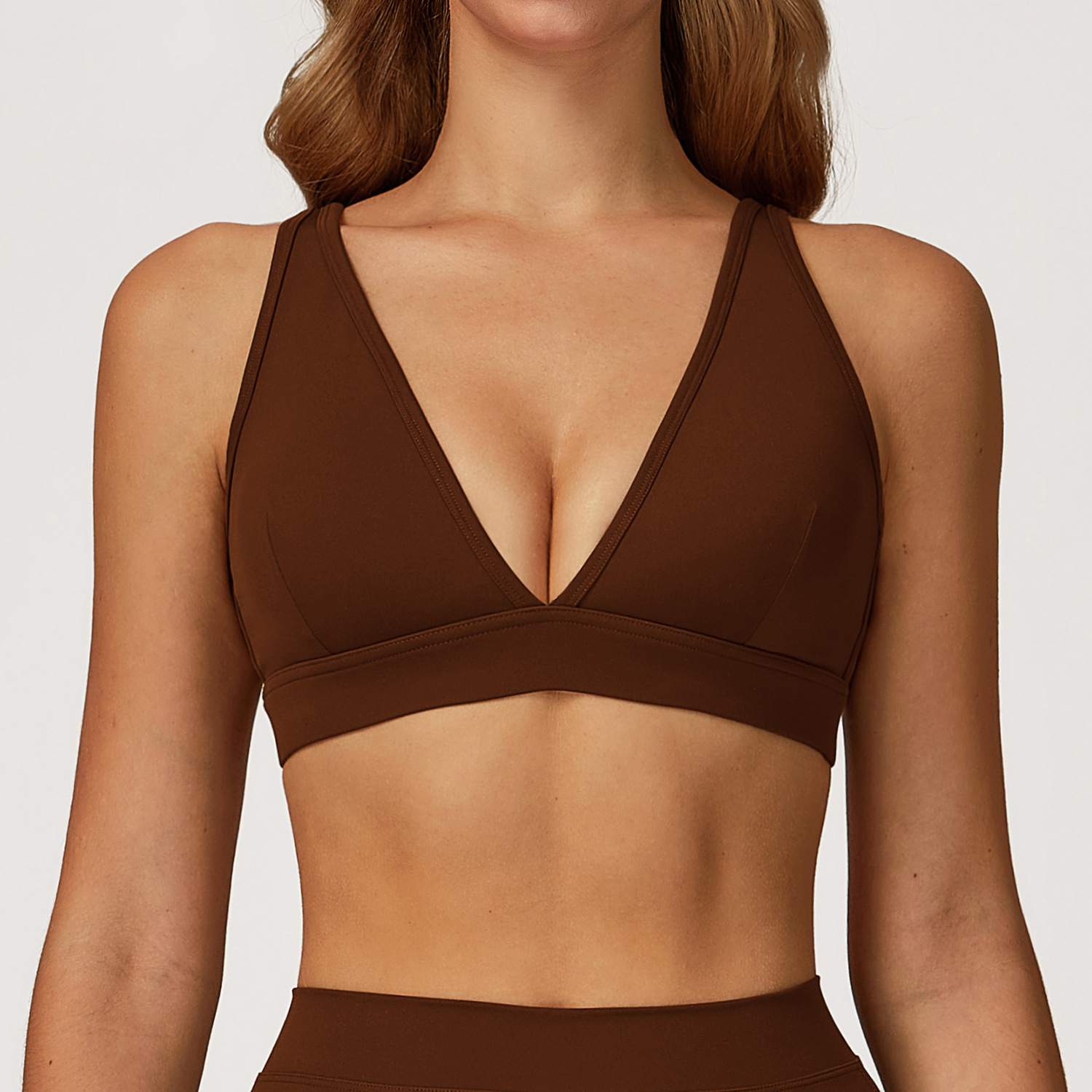 Fleece Sexy Back Quick Dry Yoga Bra 4507 