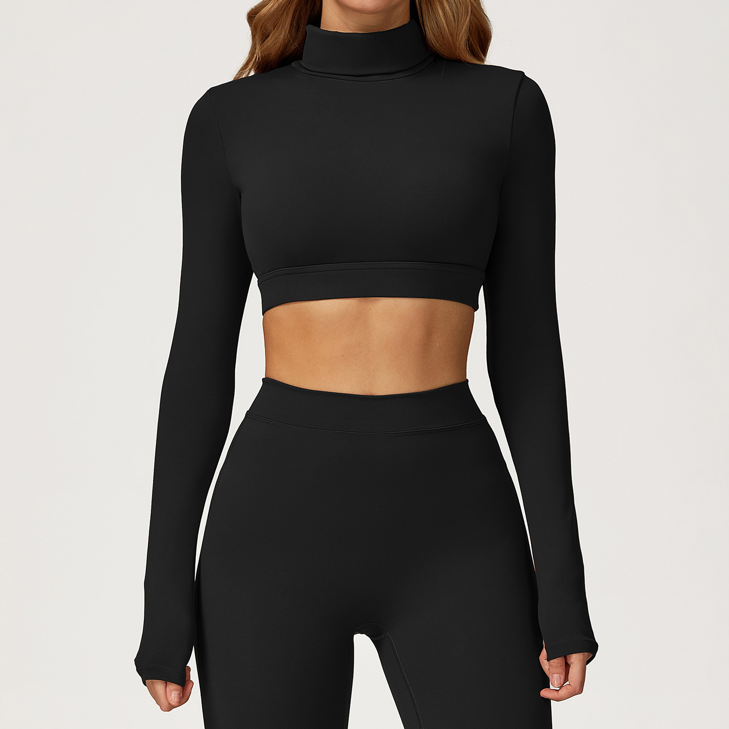 Wholesale Fleece Hollow Back Tight Yoga Tops for Women 4507