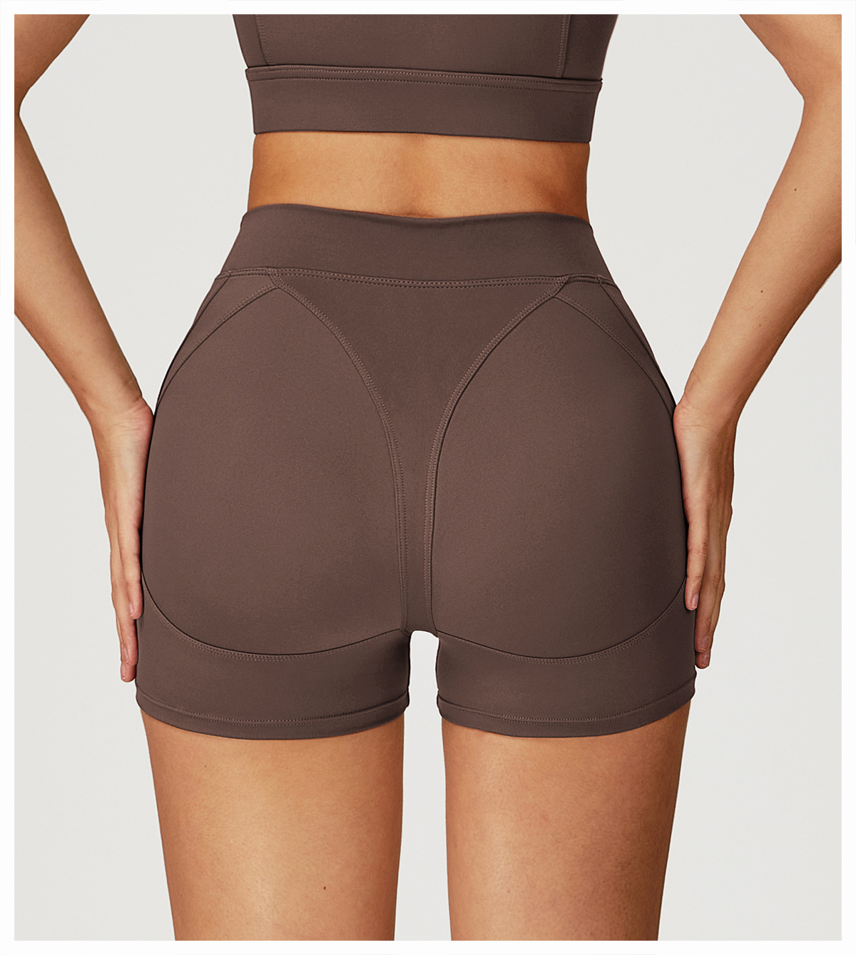 High Waist Tight Yoga Shorts 4509 