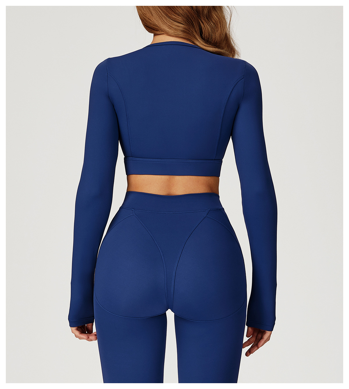 Shockproof Crew Neck Long Sleeve Yoga Top 4509