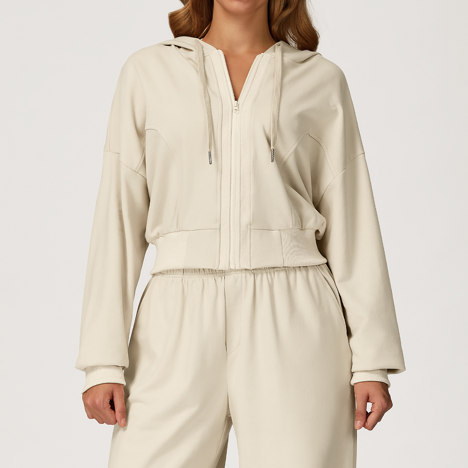 Hooded Zipper Windproof Sweatshirt 2044