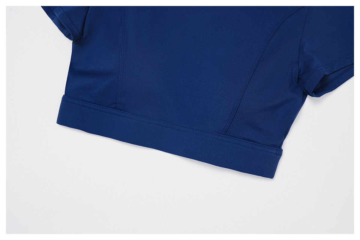 Shockproof Crew Neck Short Sleeve Yoga Top 4509
