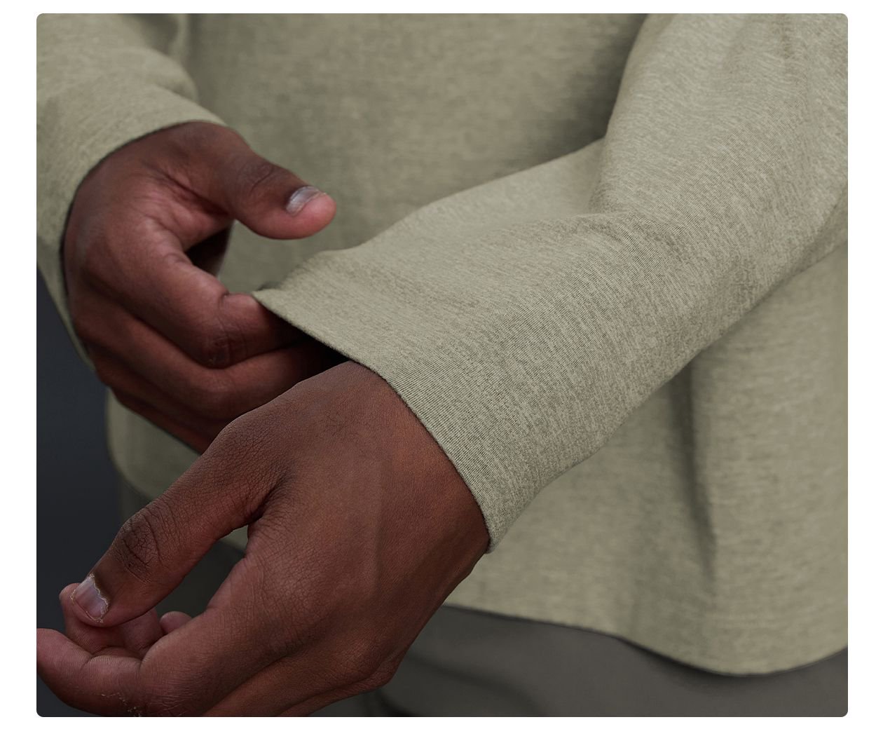  High Elasticity Men's crew neck long-sleeve top  DMJ033