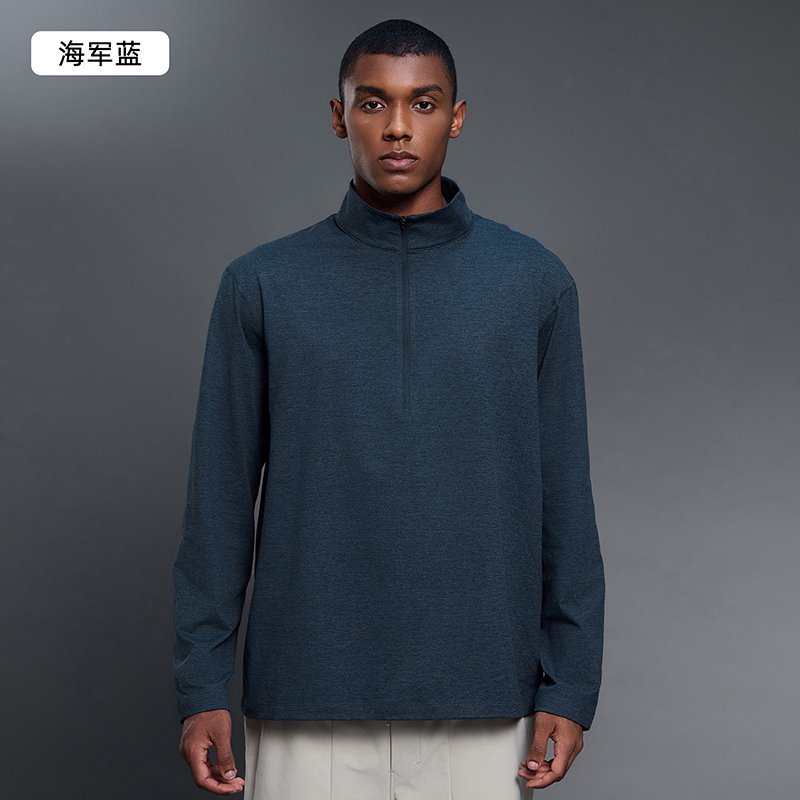  High Elasticity Men's half-zip sweater DMJ032