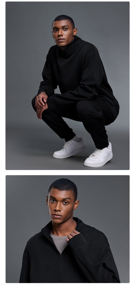 Men's half-zip turtleneck sweatshirt DMT027