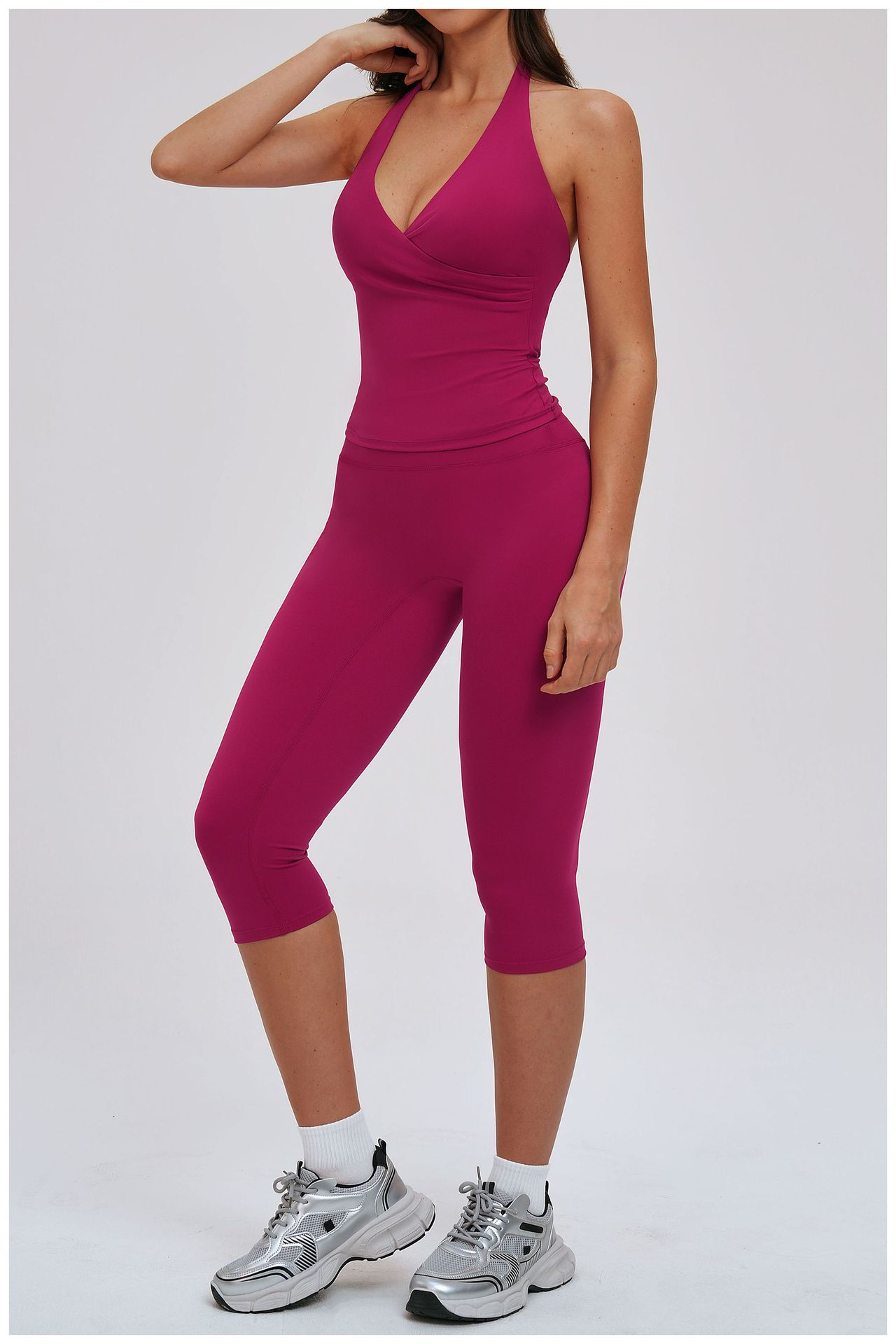 Brushed High-waisted Casual Leggings EZK5529