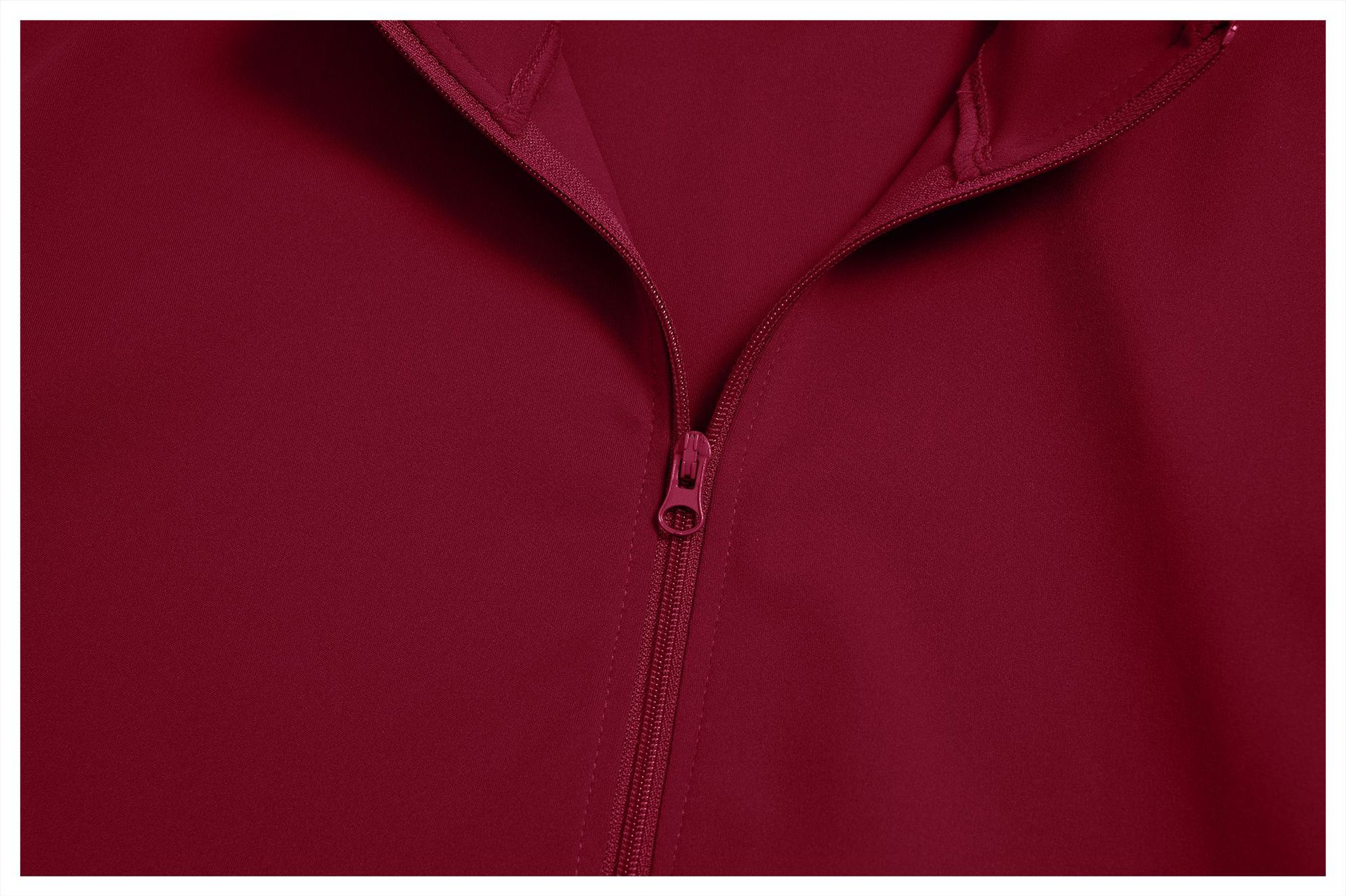 Stand-collar Zipper-Front Slim-Fit Fashion Jacket EWT2539