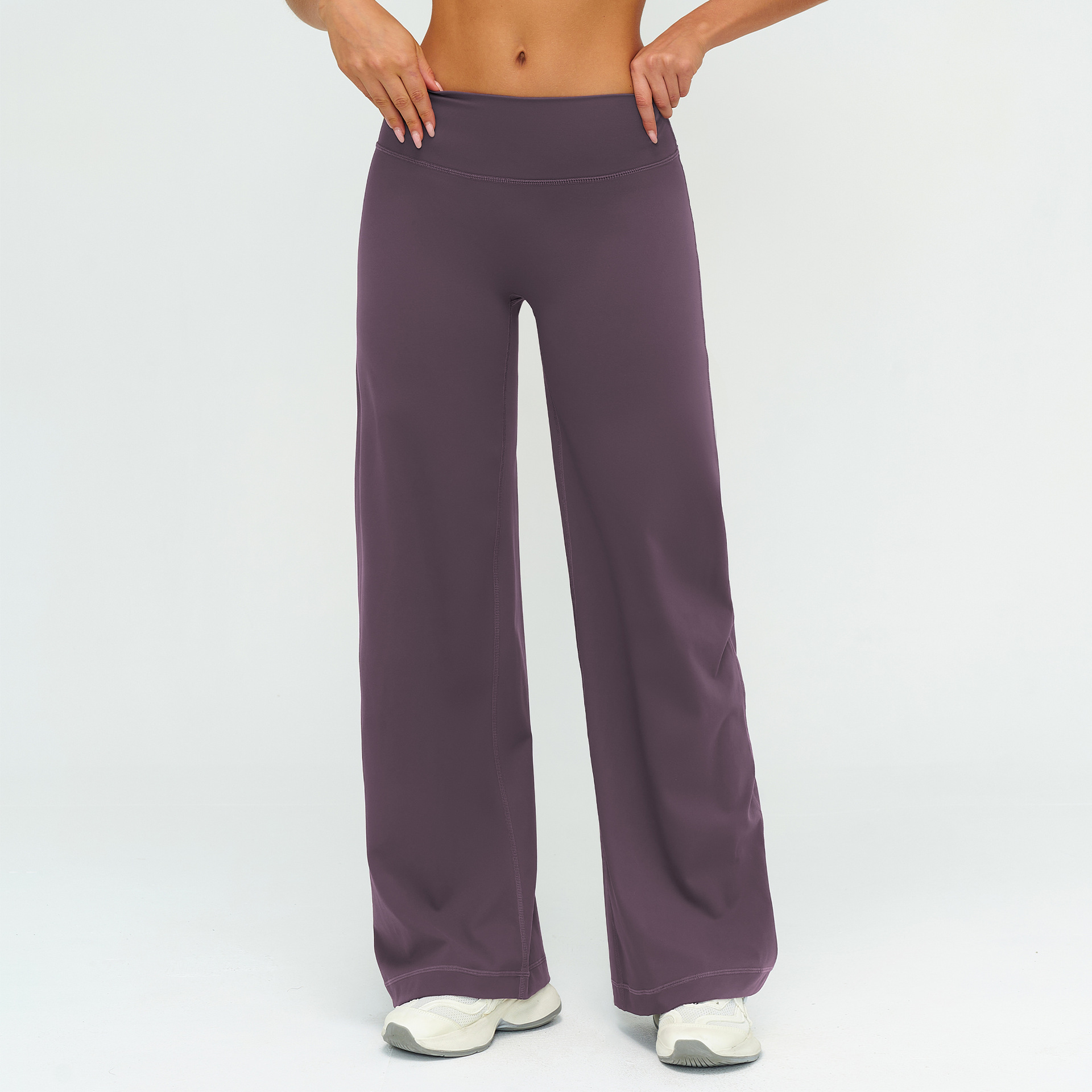 Brushed Slimming Trousers - Relaxed Wide-Leg Casual Style ECK5529-1 