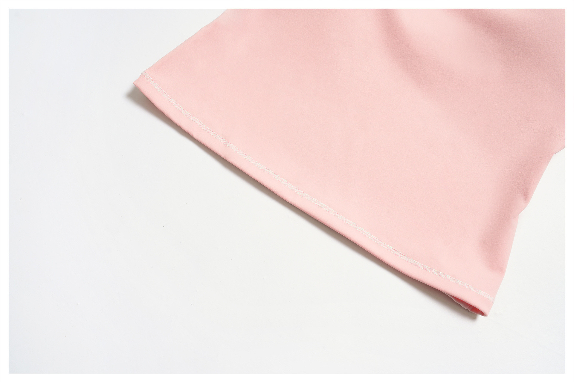 Long-sleeved Color-blocked Brushed Slim-fit T-shirt ECX7028