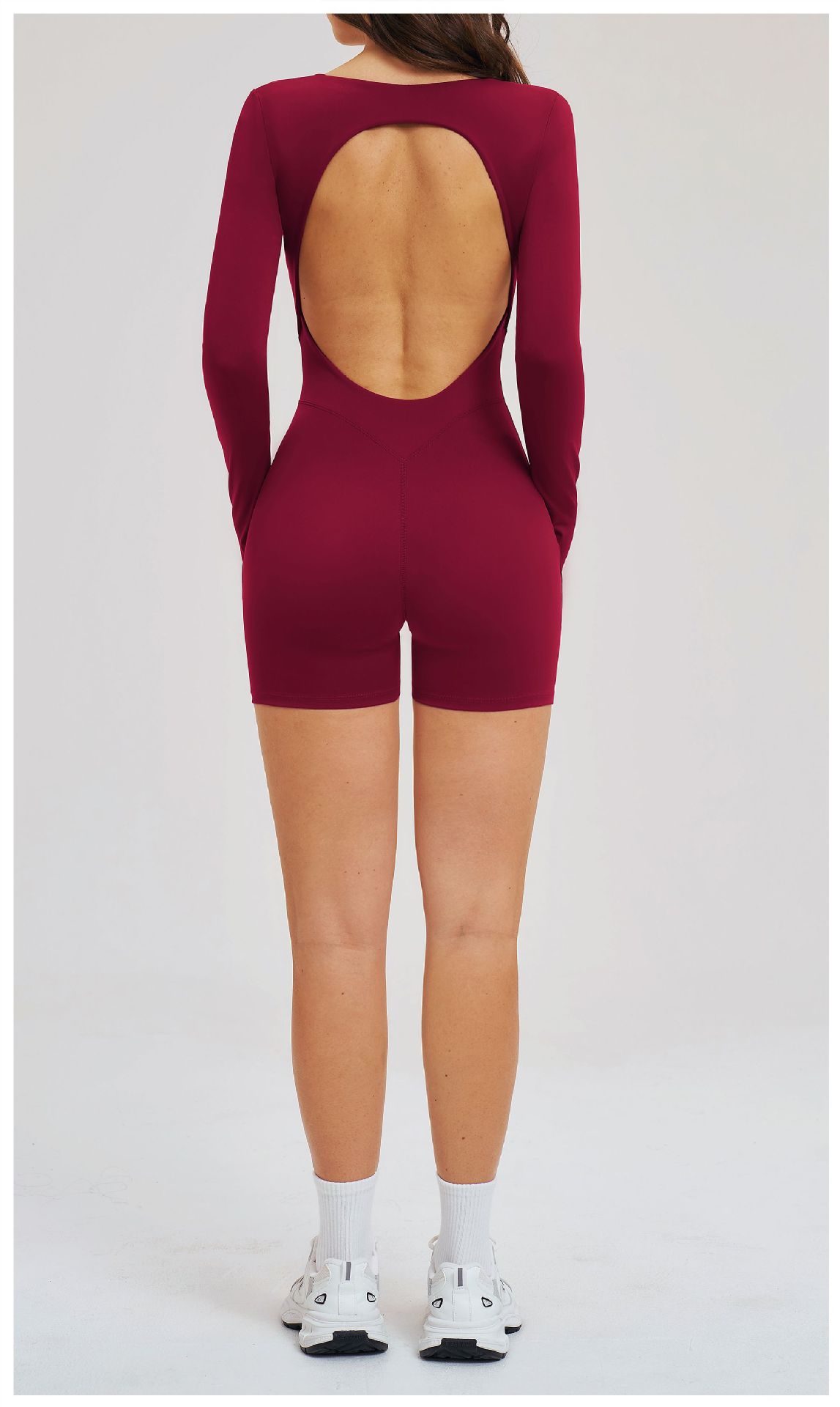 Backless Solid Color Fitted Jumpsuits ELT2539