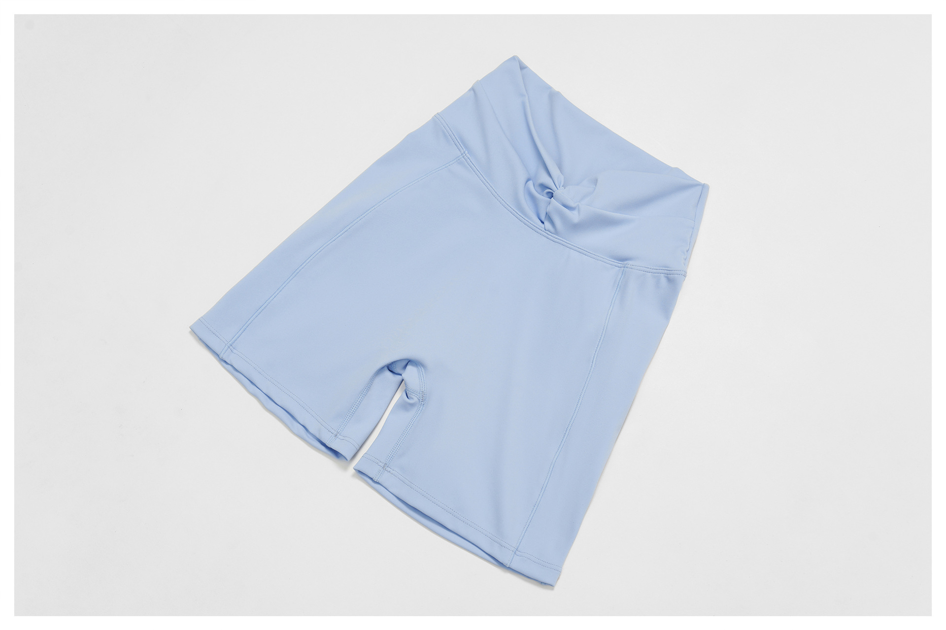 High-Waist Crisscross Waist Yoga Shorts EDK4514