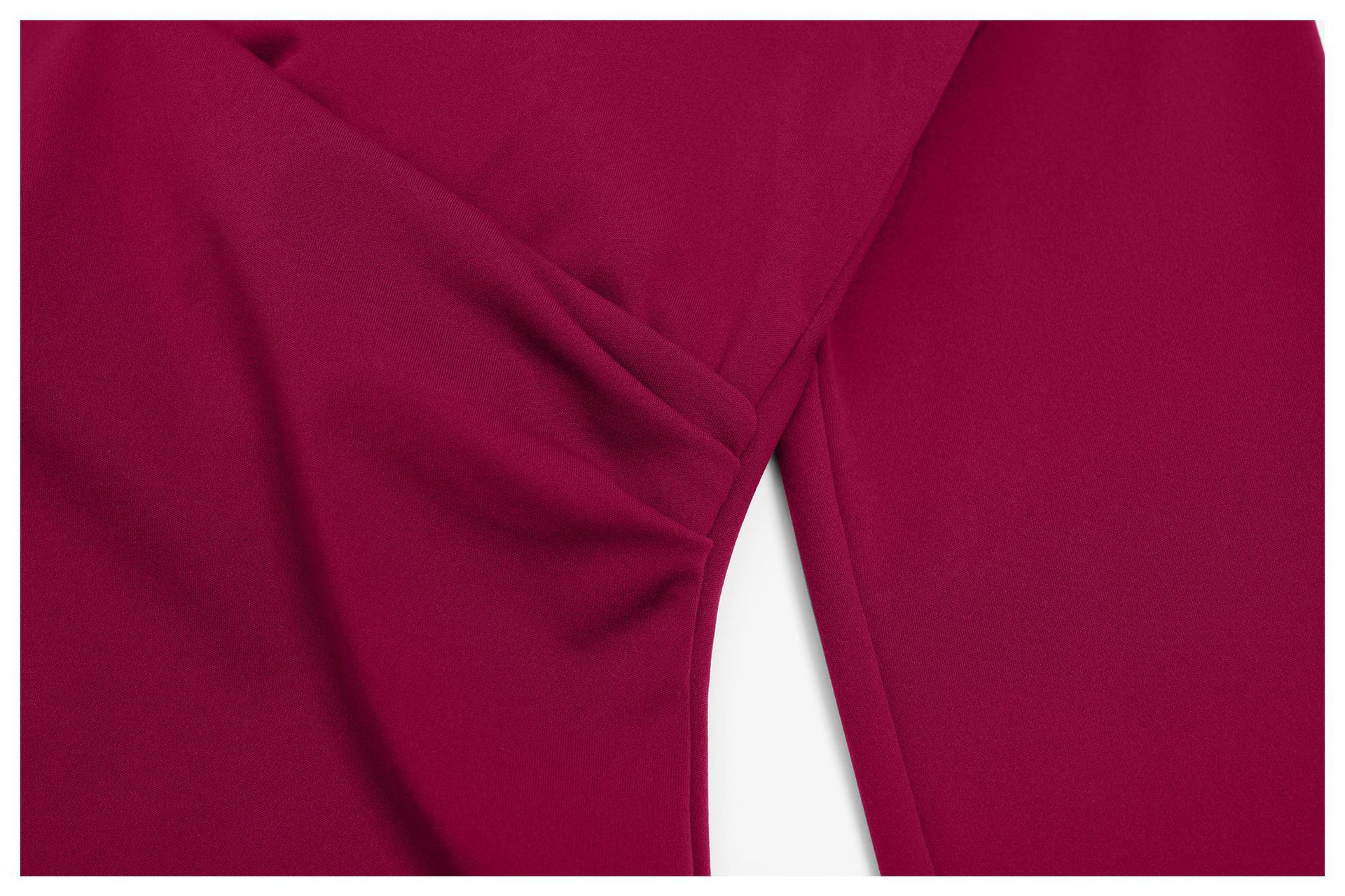 V-neck Tight Yoga Top with Long Sleeves ECX5529