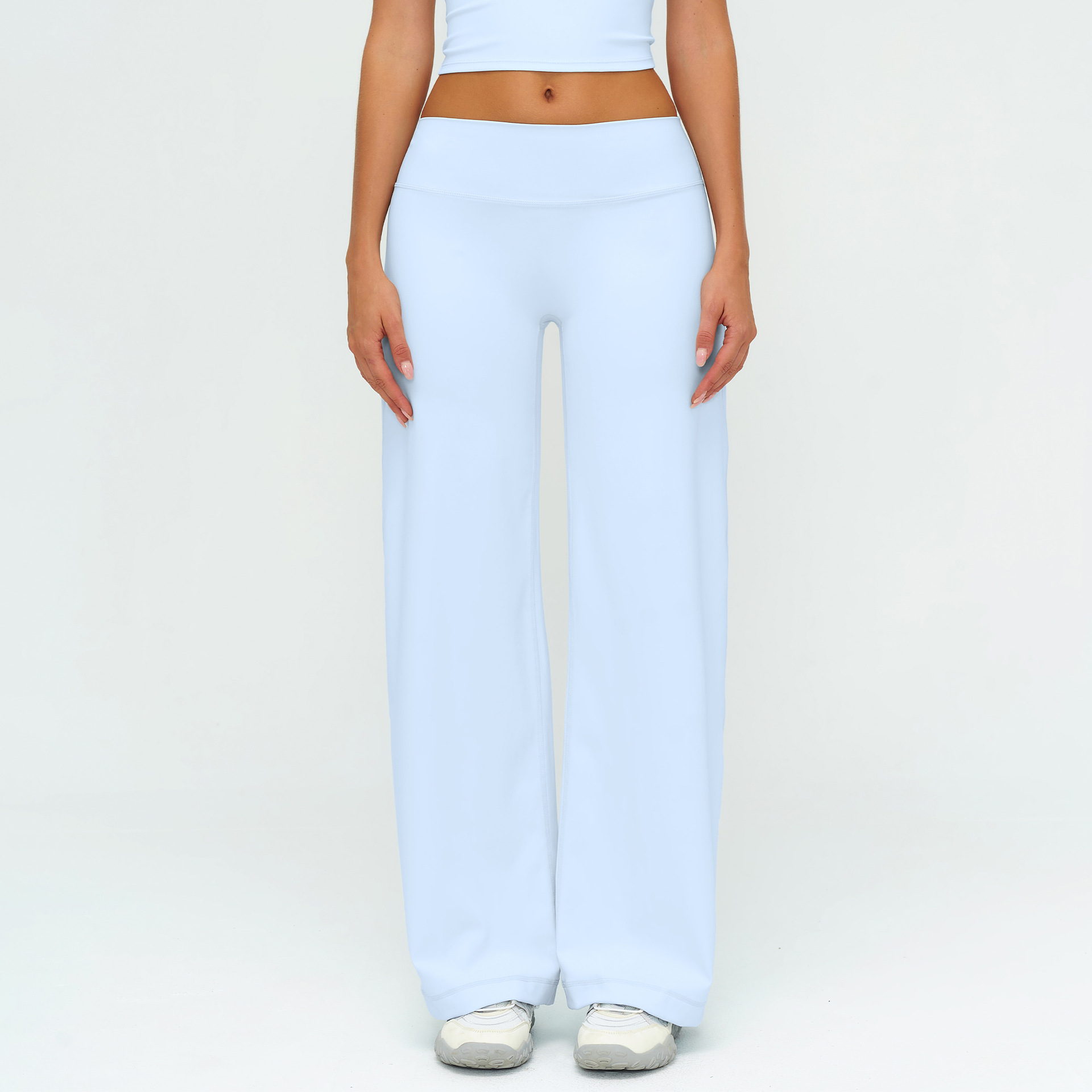 Brushed Slimming Trousers - Relaxed Wide-Leg Casual Style ECK5529-1 