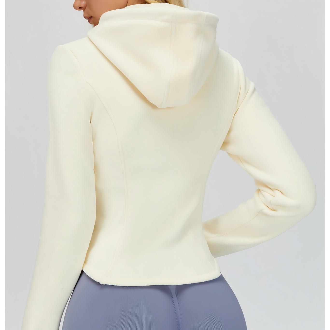 Fleece-lined Zip-up Outdoor Casual Warm Jacket EWT5076