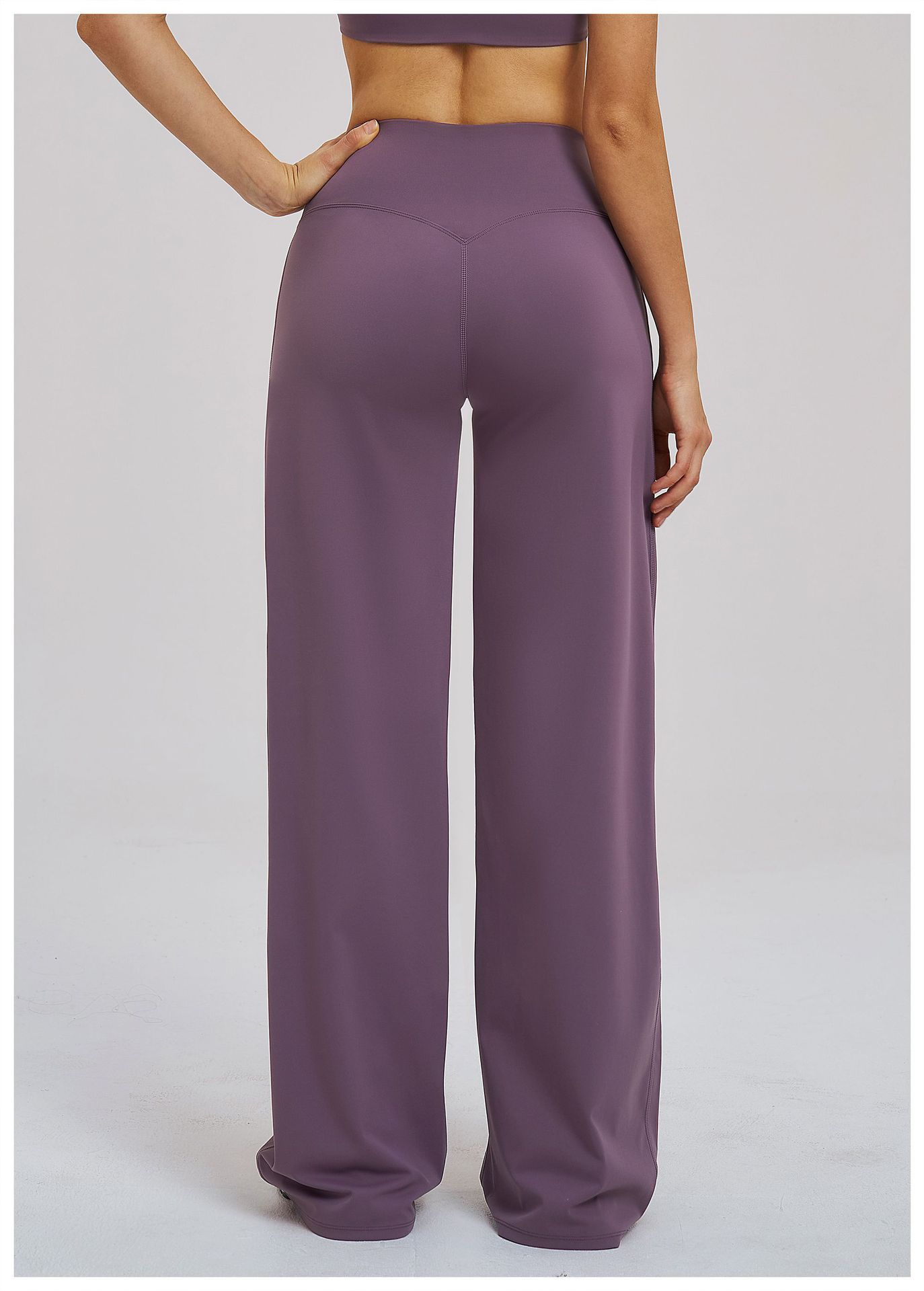 Cross-Waist Brushed Yoga Pants ECK5544-2