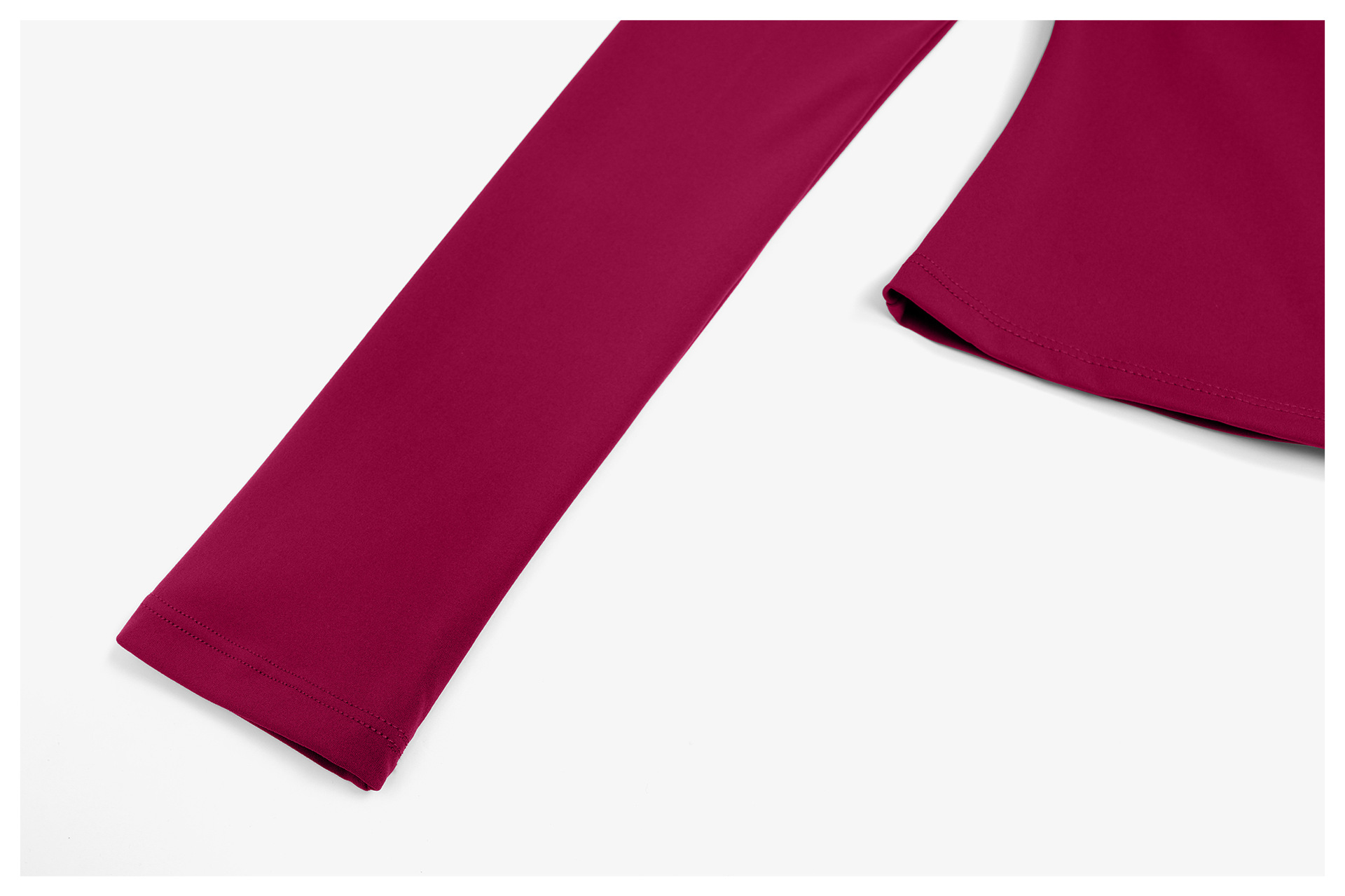 V-neck Tight Yoga Top with Long Sleeves ECX5529