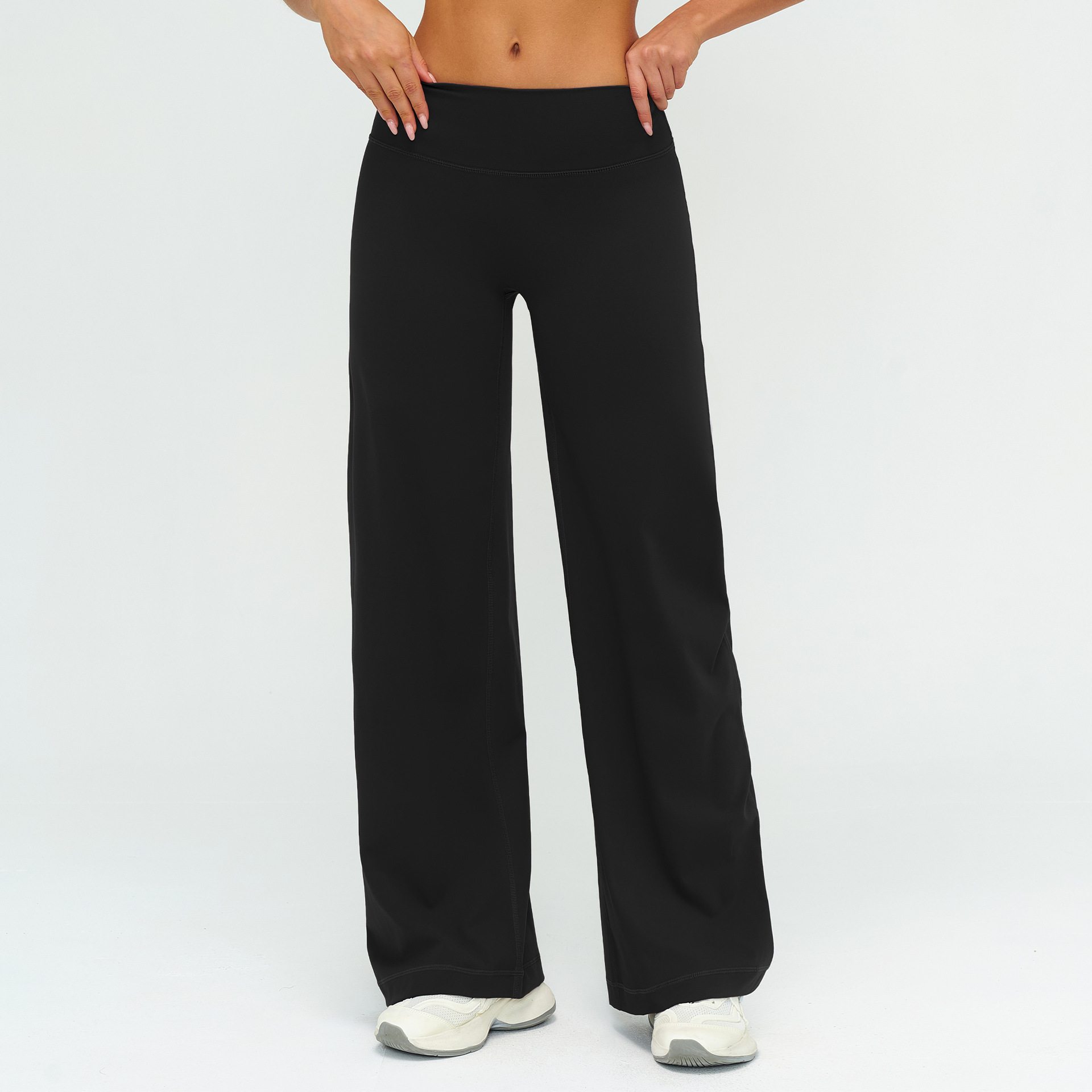 Brushed Slimming Trousers - Relaxed Wide-Leg Casual Style ECK5529-1 