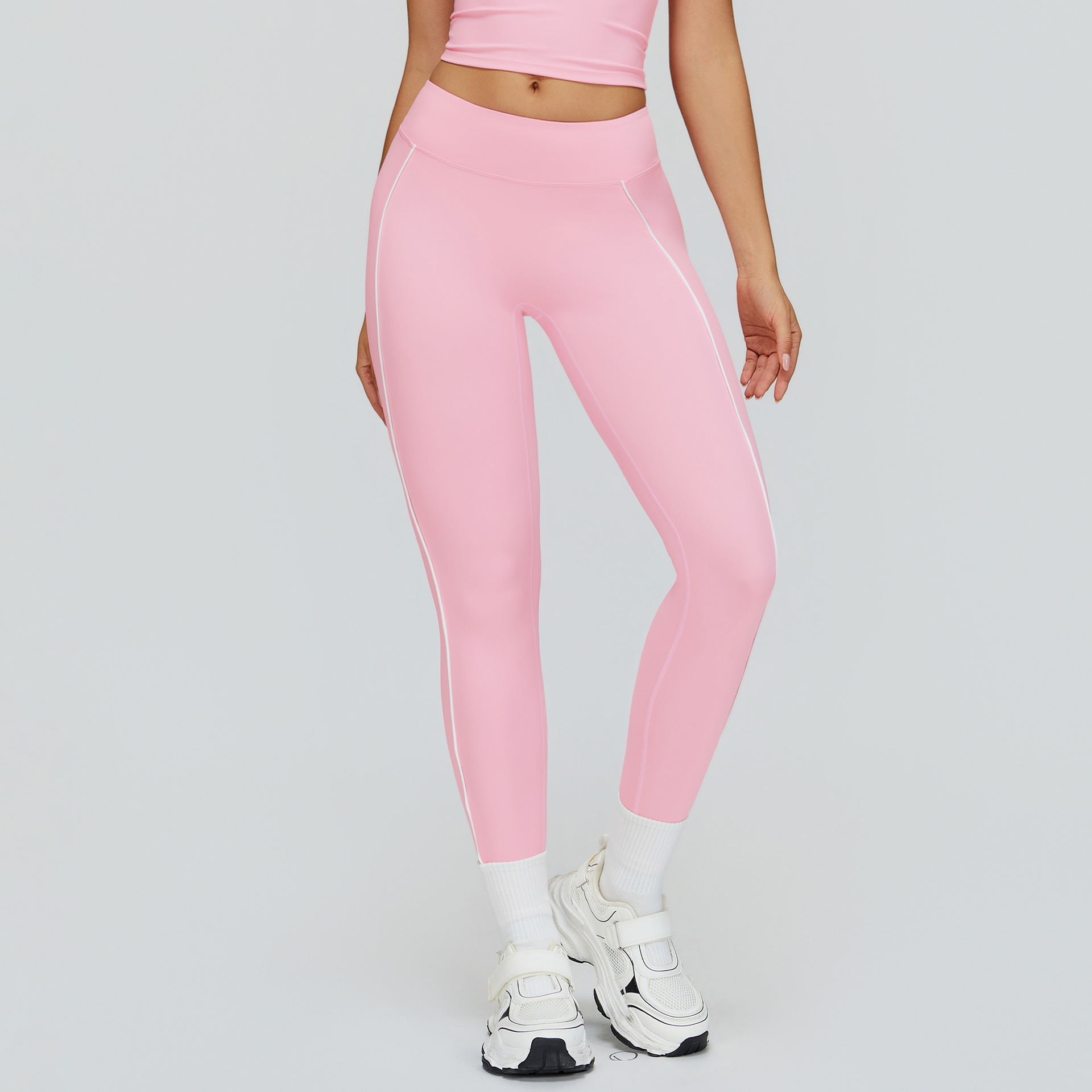 Casual Slim-Fit Color-Block Striped Pants ECK2501