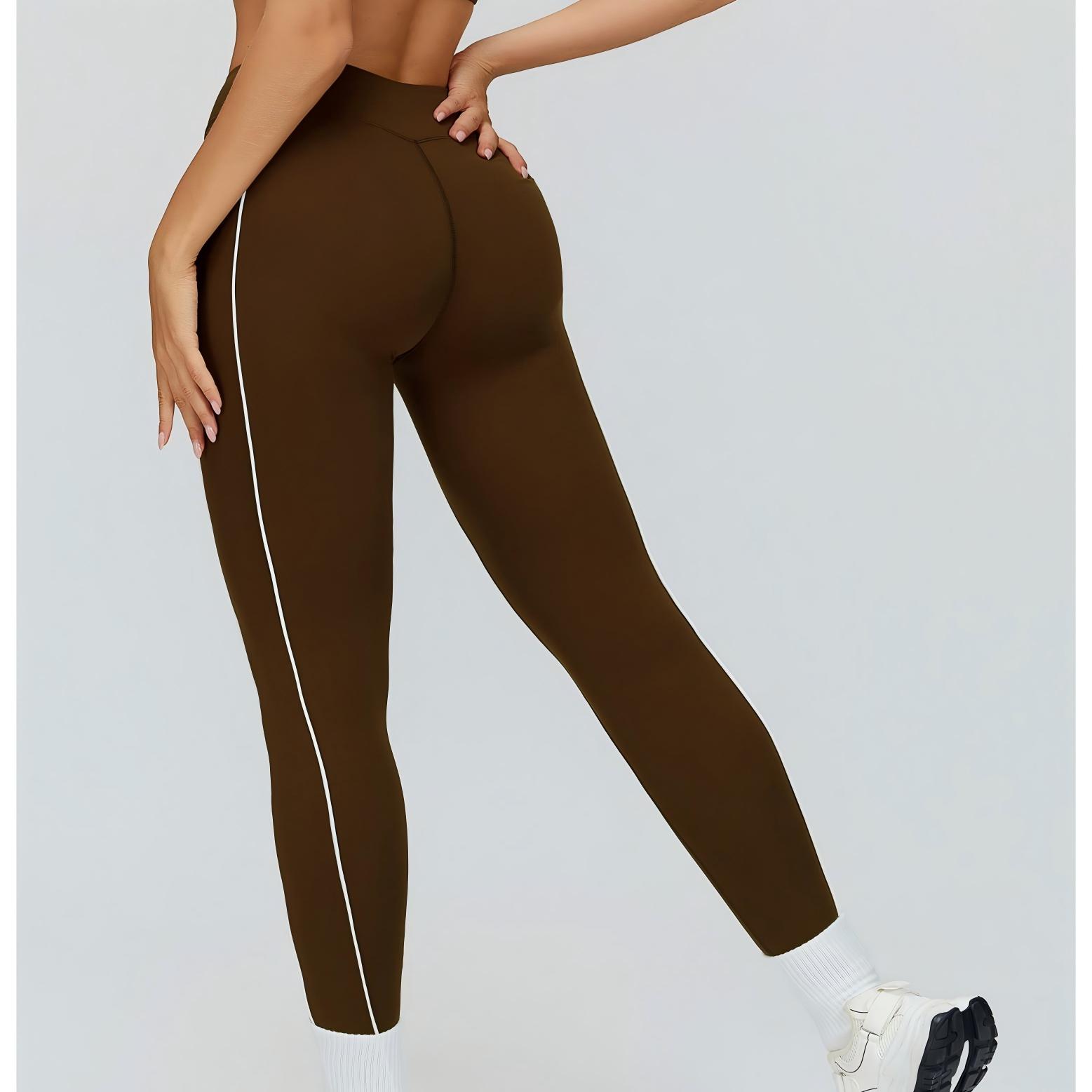 Casual Slim-Fit Color-Block Striped Pants ECK2501