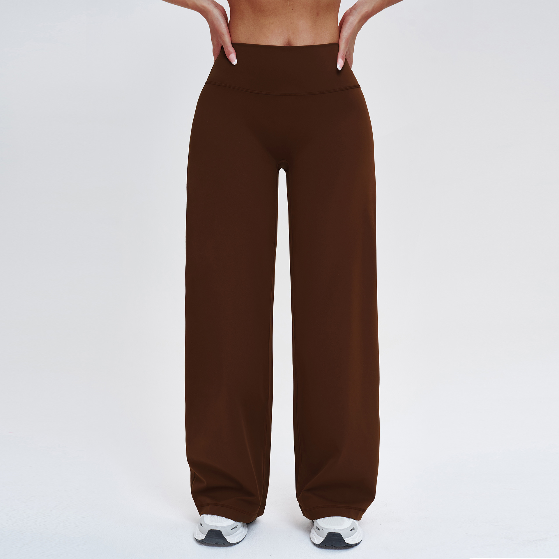 Brushed Slimming Trousers - Relaxed Wide-Leg Casual Style ECK5529-1 