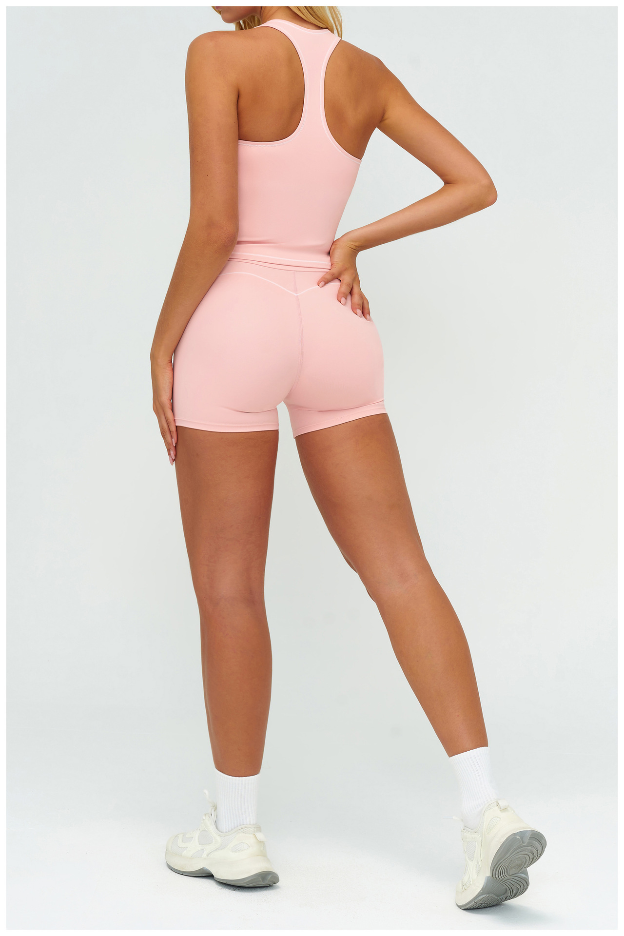 Color-blocked I-back Design With Brushed Comfort EBX7028