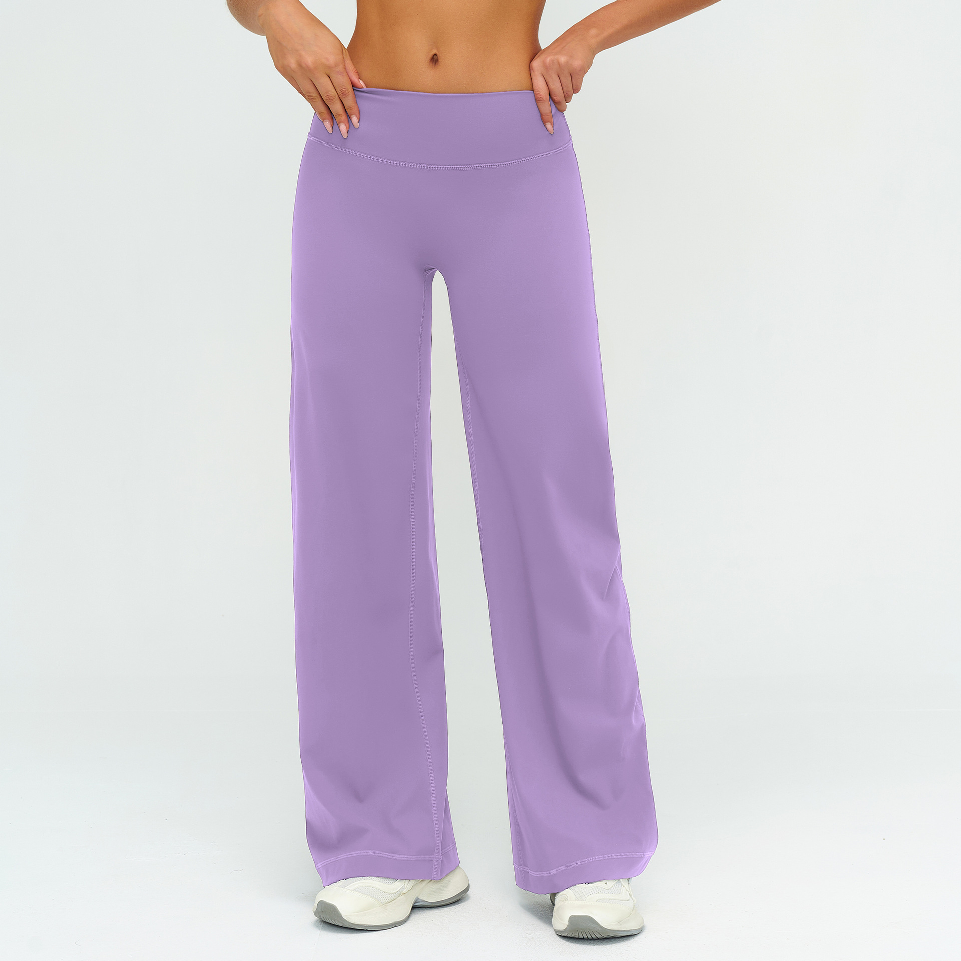 Brushed Slimming Trousers - Relaxed Wide-Leg Casual Style ECK5529-1 