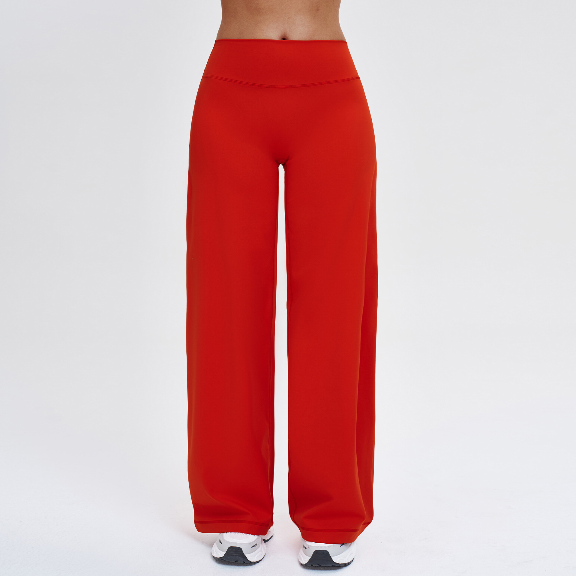 Brushed Slimming Trousers - Relaxed Wide-Leg Casual Style ECK5529-1 