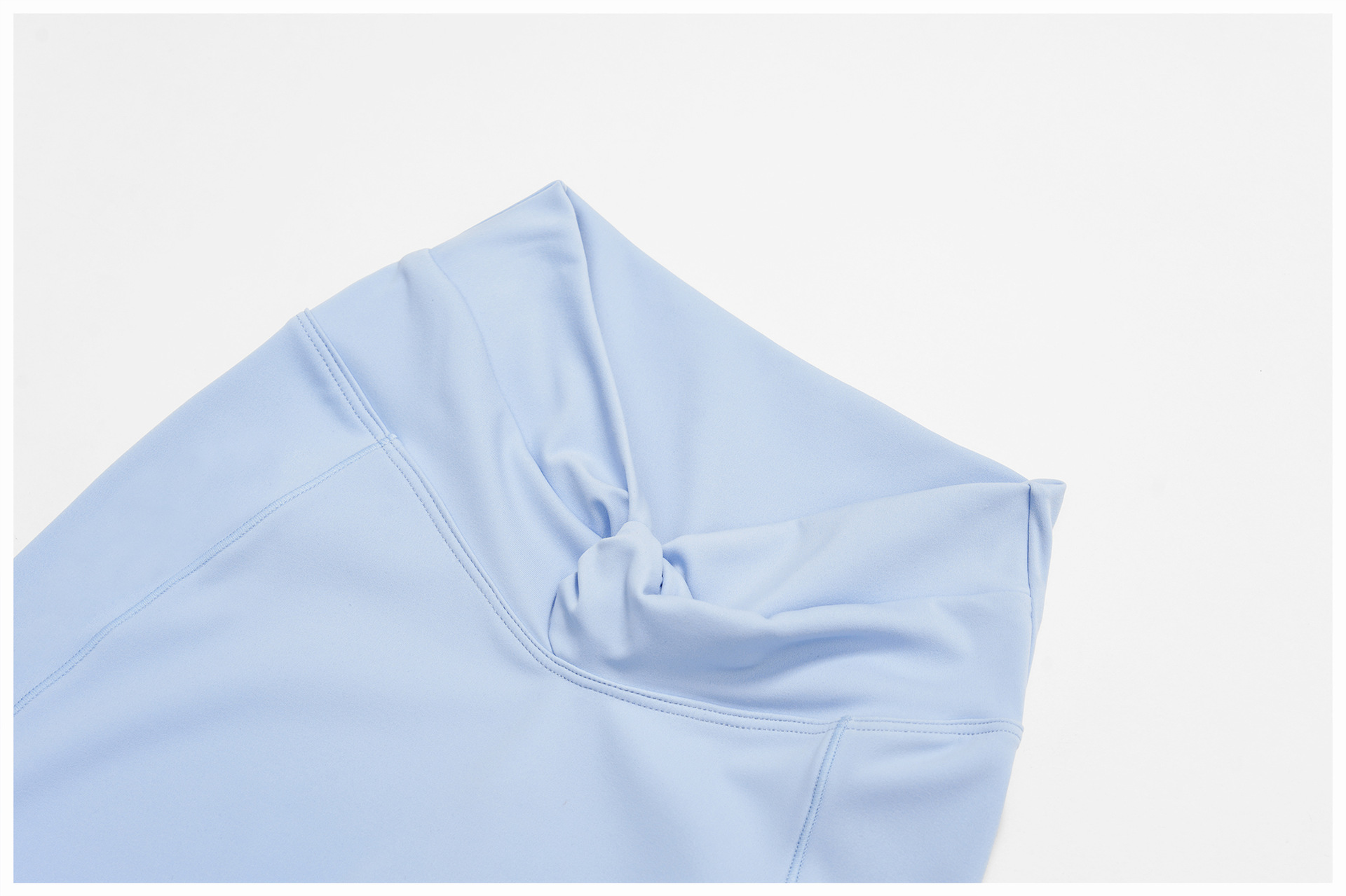 Soft Fabric Twist Pleats Yoga Leggings ECK4514