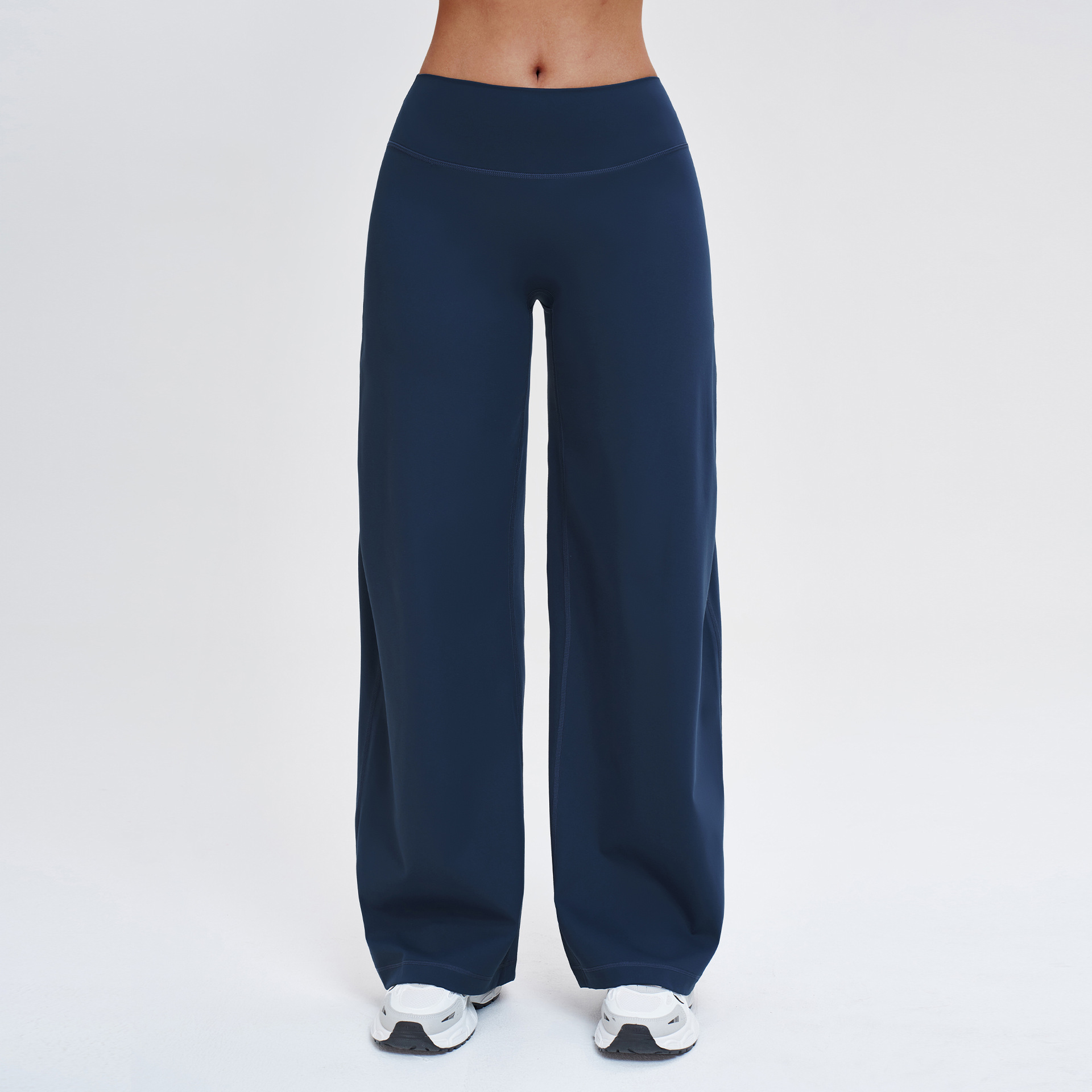 Brushed Slimming Trousers - Relaxed Wide-Leg Casual Style ECK5529-1 