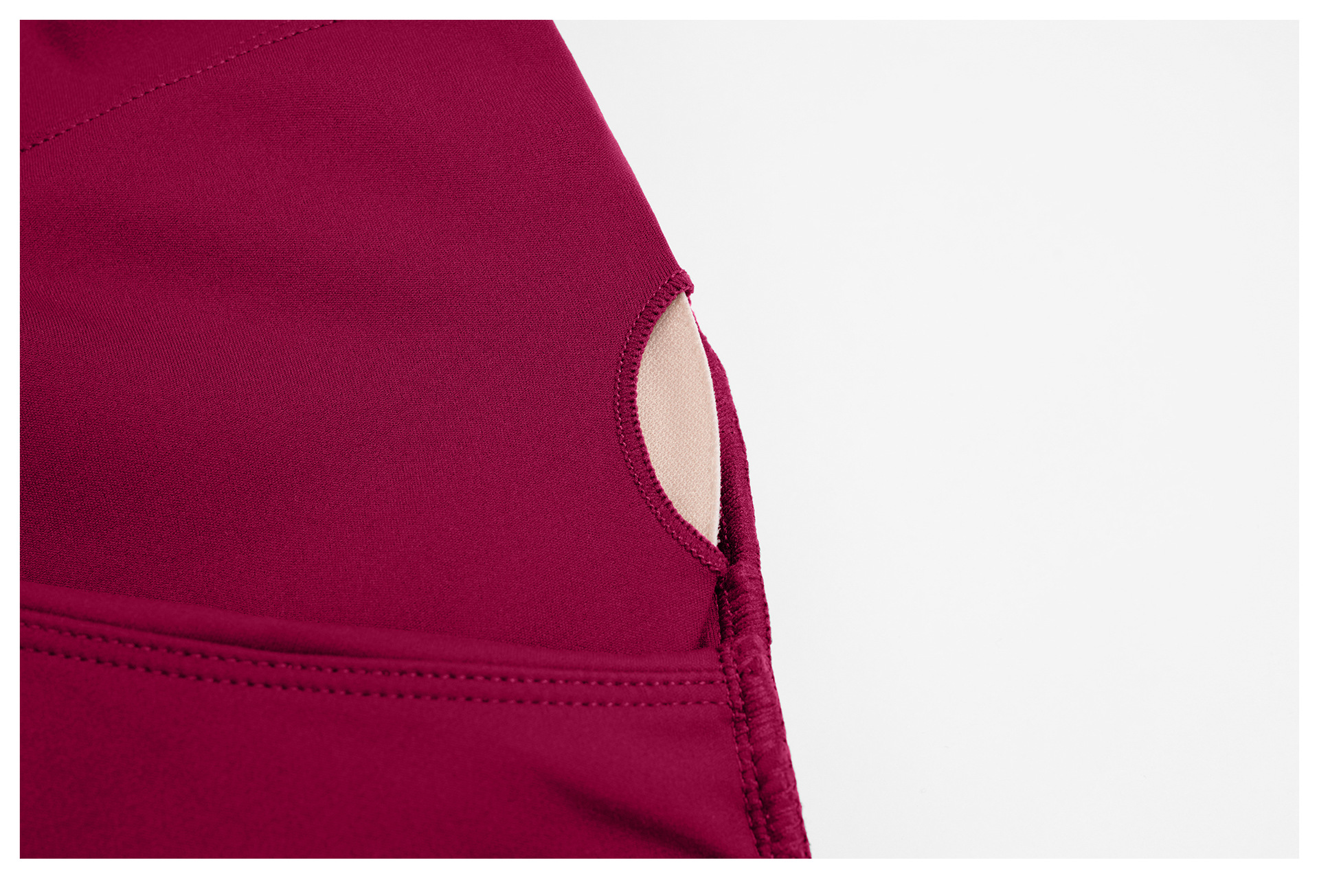 V-neck Tight Yoga Top with Long Sleeves ECX5529