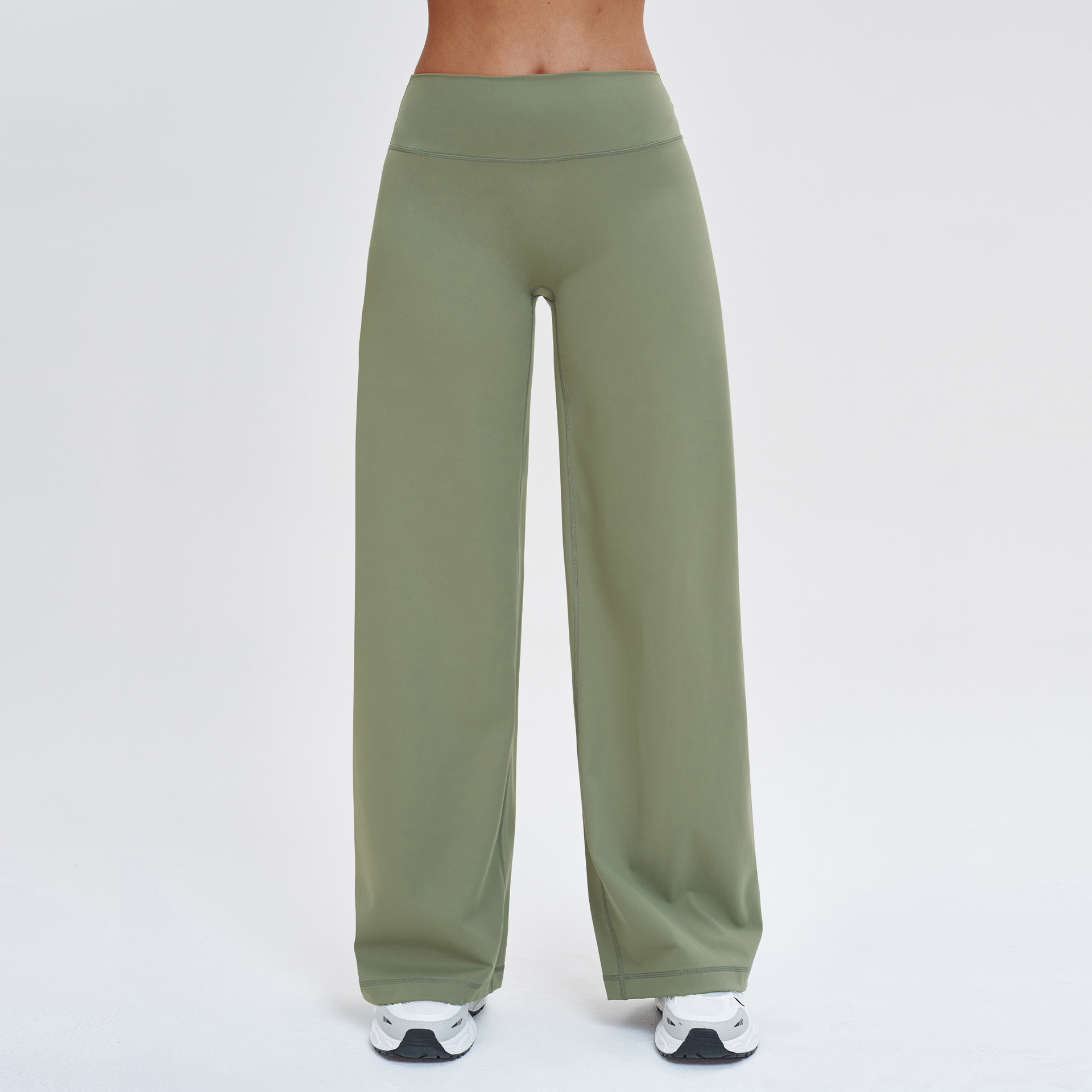 Brushed Slimming Trousers - Relaxed Wide-Leg Casual Style ECK5529-1 