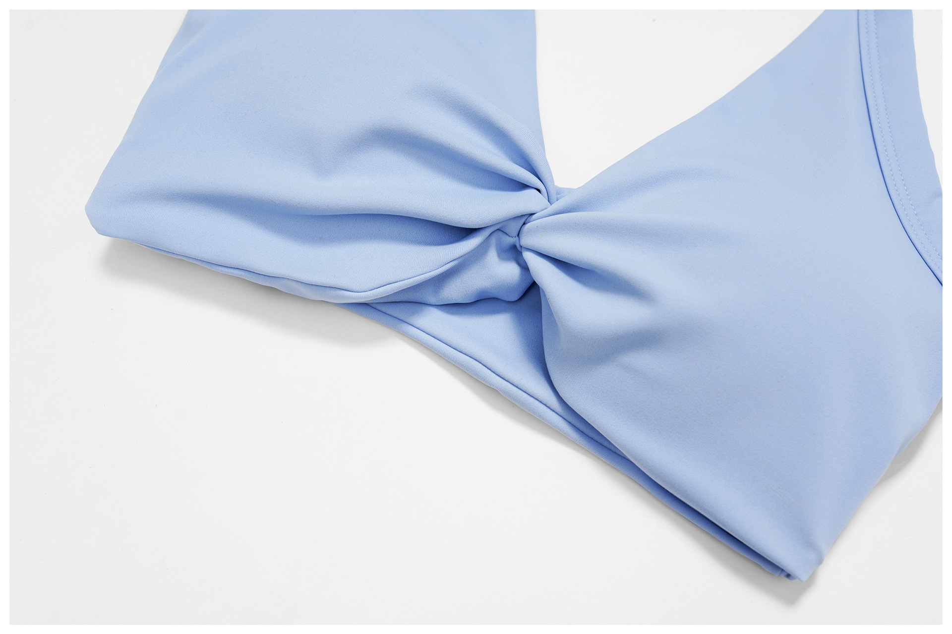 Soft Fabric Scrunch Halter Yoga Bra EWX4514