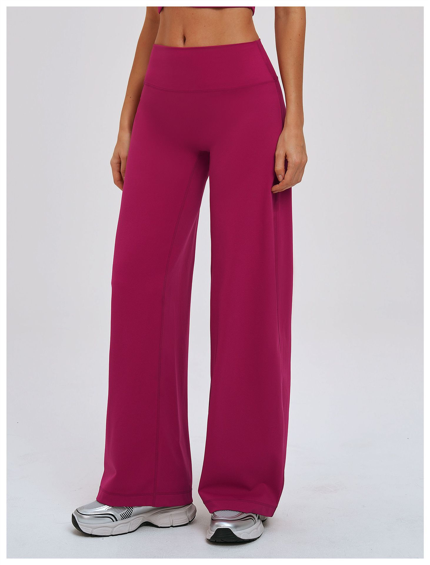 Brushed Slimming Trousers - Relaxed Wide-Leg Casual Style ECK5529-1 